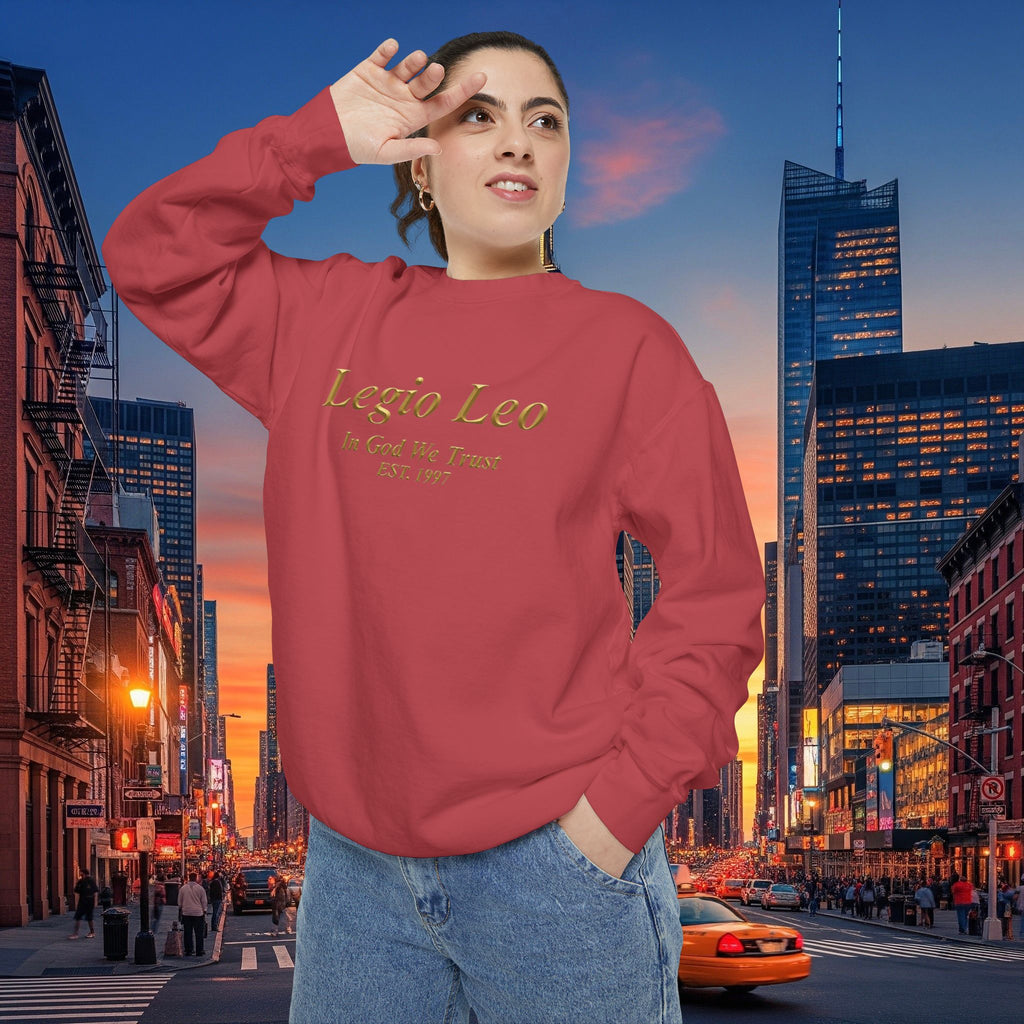 Legio Leo Sweatshirt – Minimal Gold Script Brothers 4 Life  Crewneck