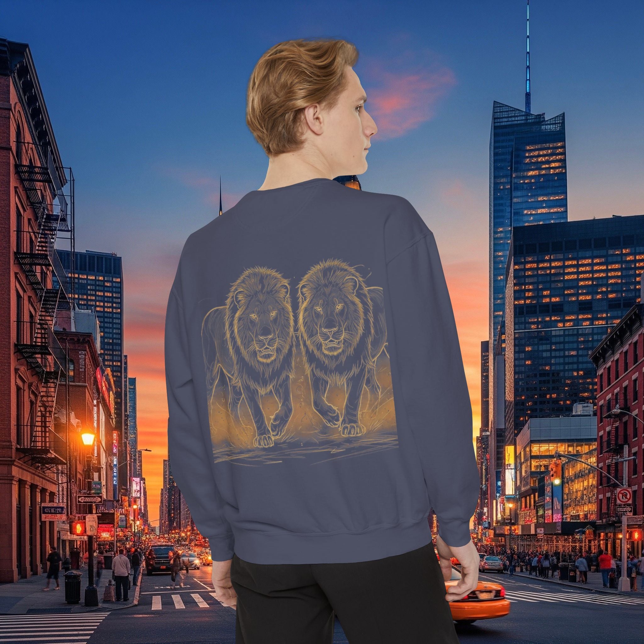 Legio Leo Sweatshirt – Minimal Gold Script Brothers 4 Life  Crewneck