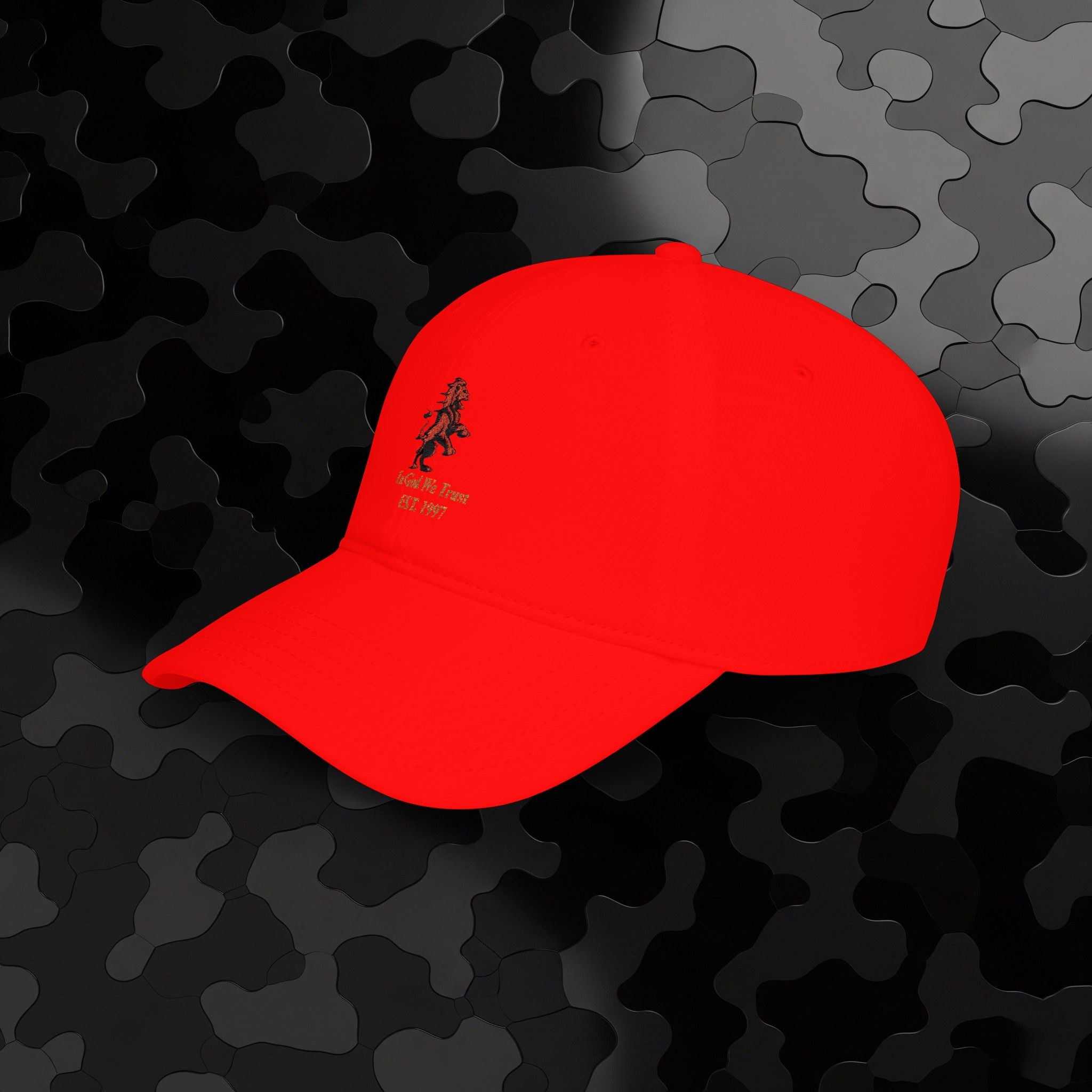 Low Profile Baseball Cap Classic Lion Logo Embroidery