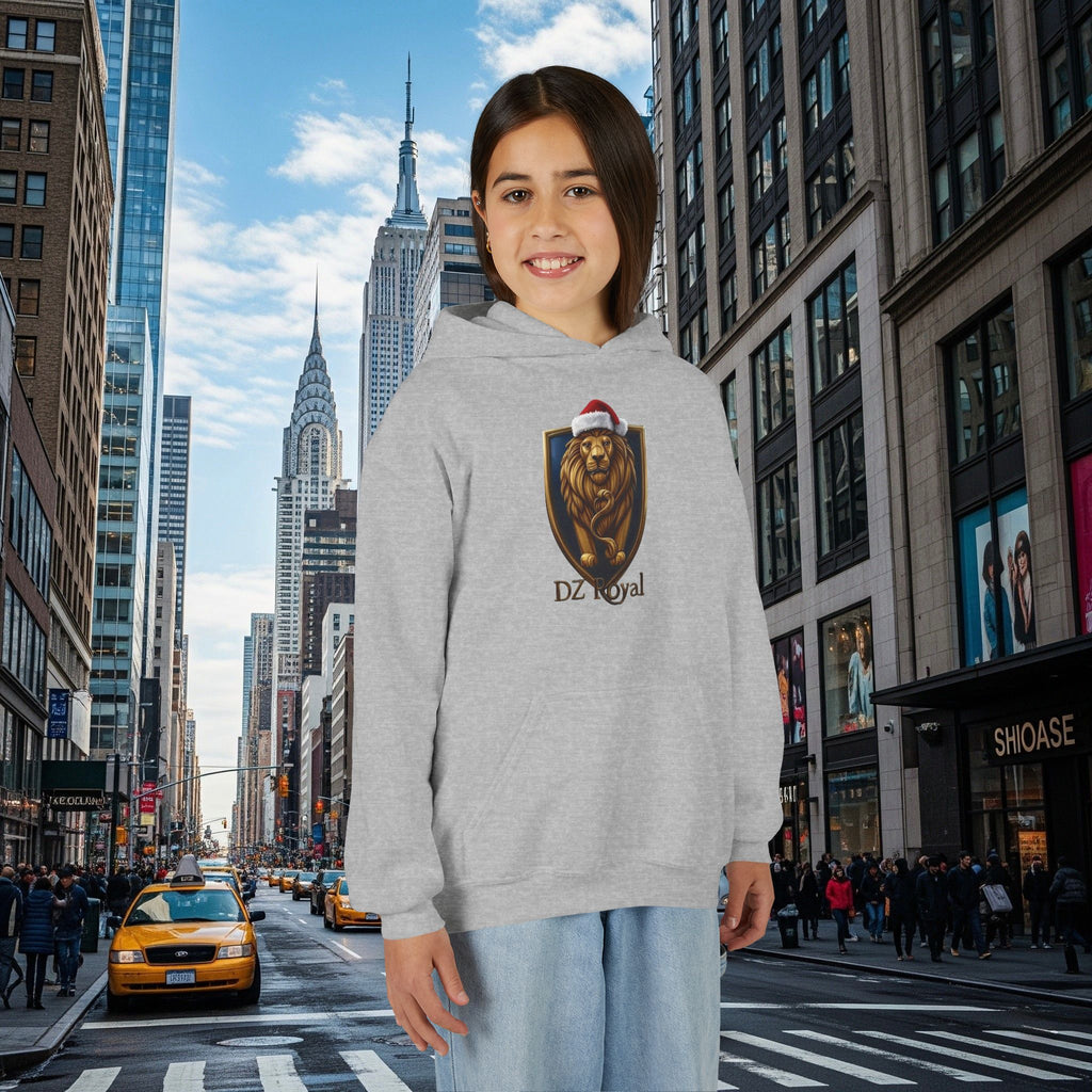 DZ Royal’s Christmas Youth Hoodie (Grown Lion)