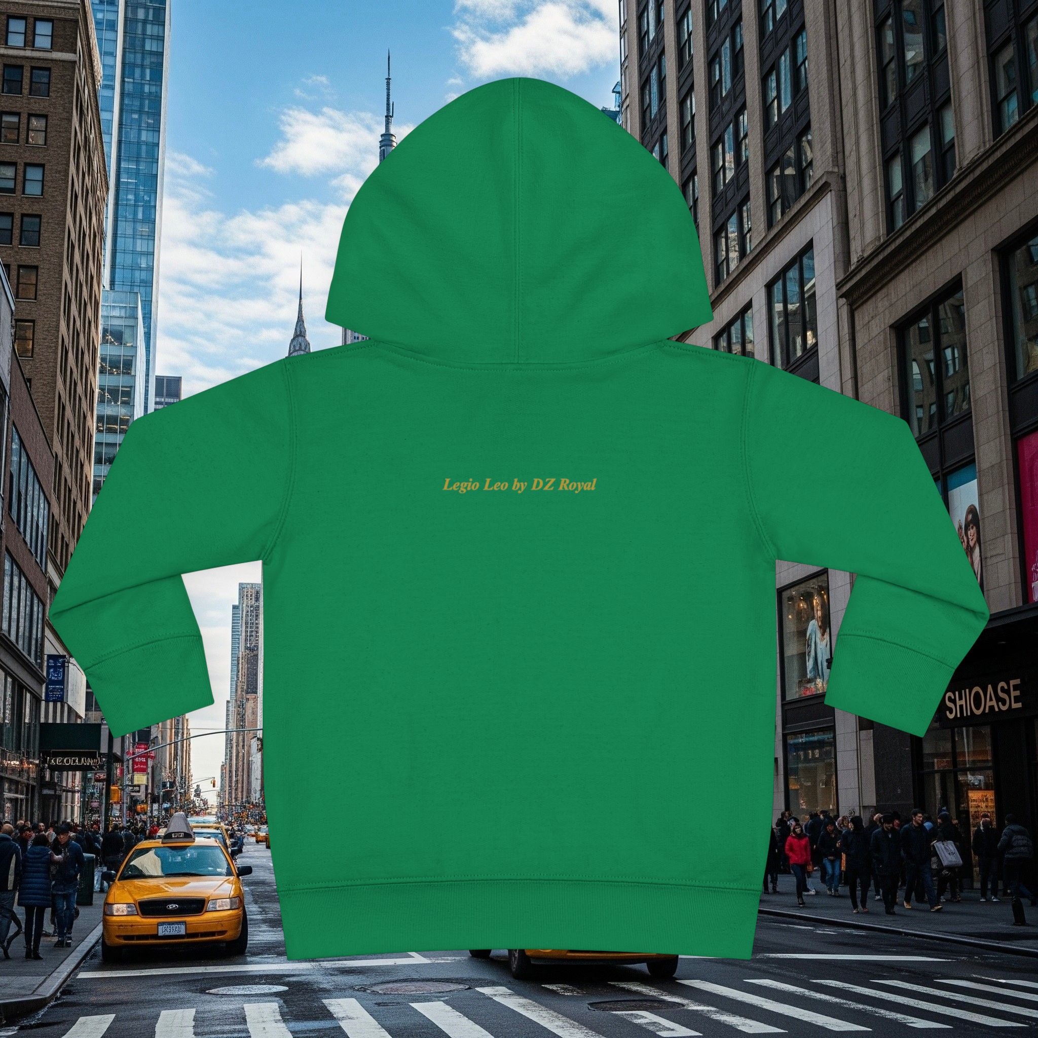 Legio Leo’s Toddler Pullover Fleece Hoodie (Grown Lion)