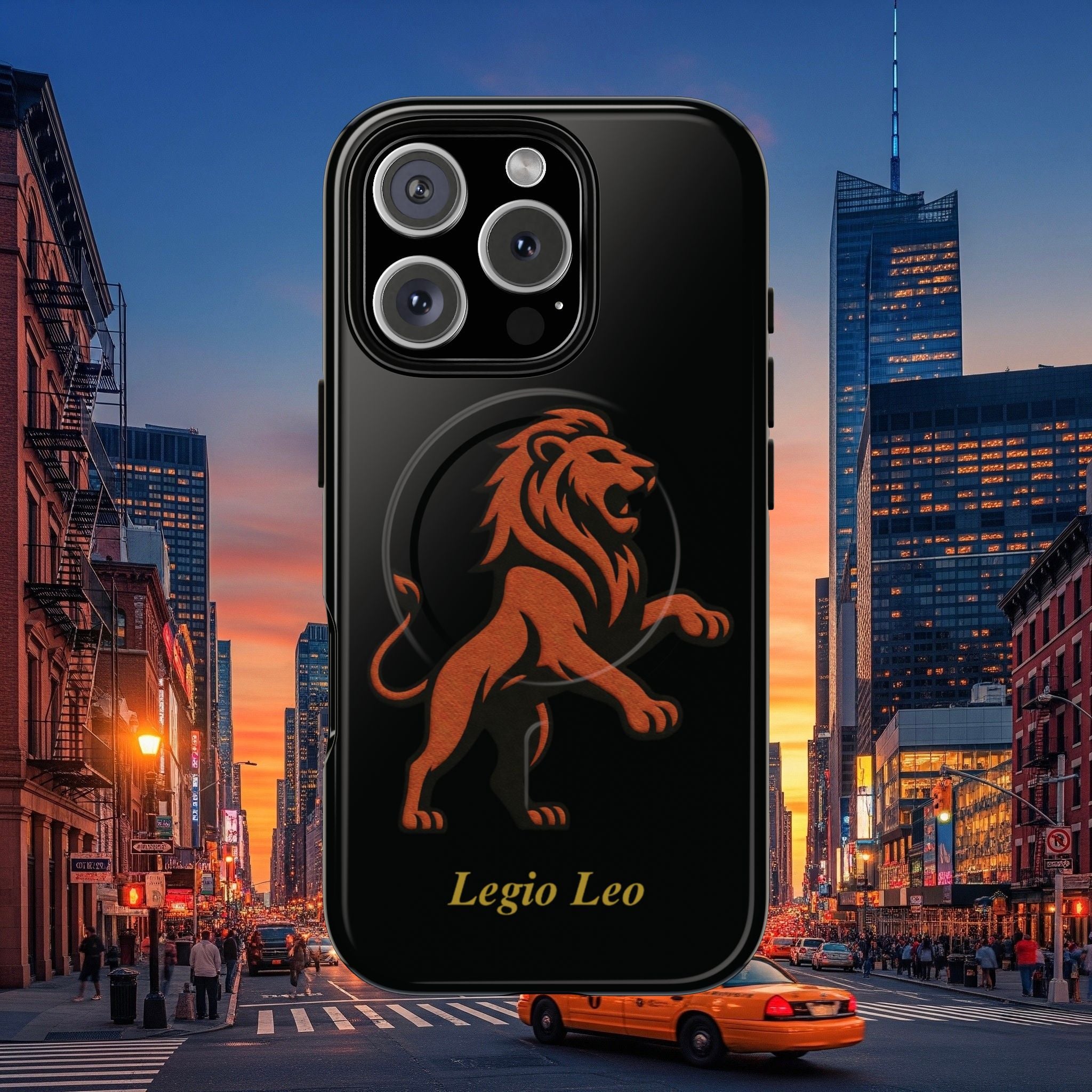 Tough Magnetic Phone Cases - Embrace Strength and Style, Legio Leo by DZ Royal Design, Durable Protection