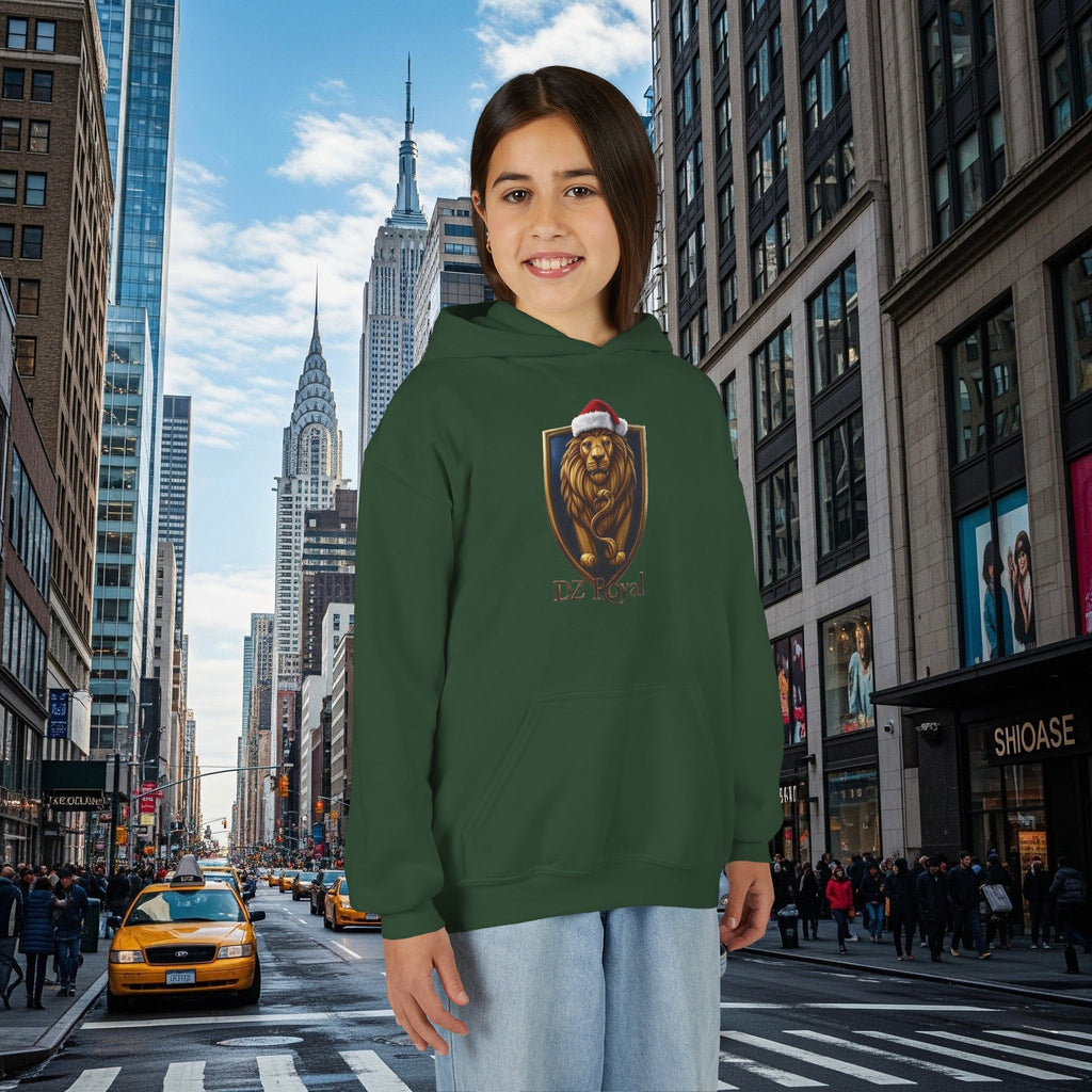 DZ Royal’s Christmas Youth Hoodie (Grown Lion)