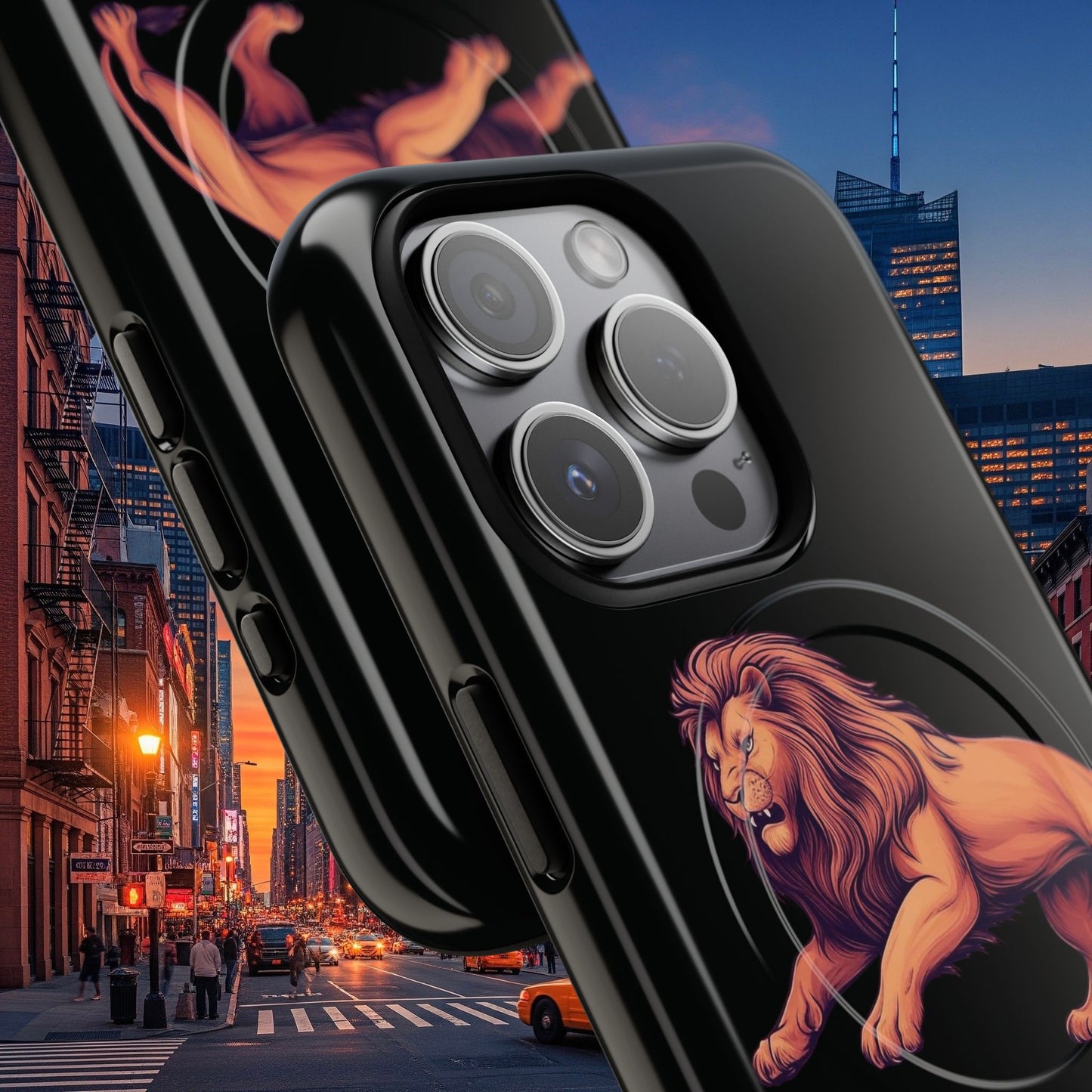 Tough Magnetic Phone Cases - Embrace Strength and Style, Legio Leo by DZ Royal Design, Durable Protection