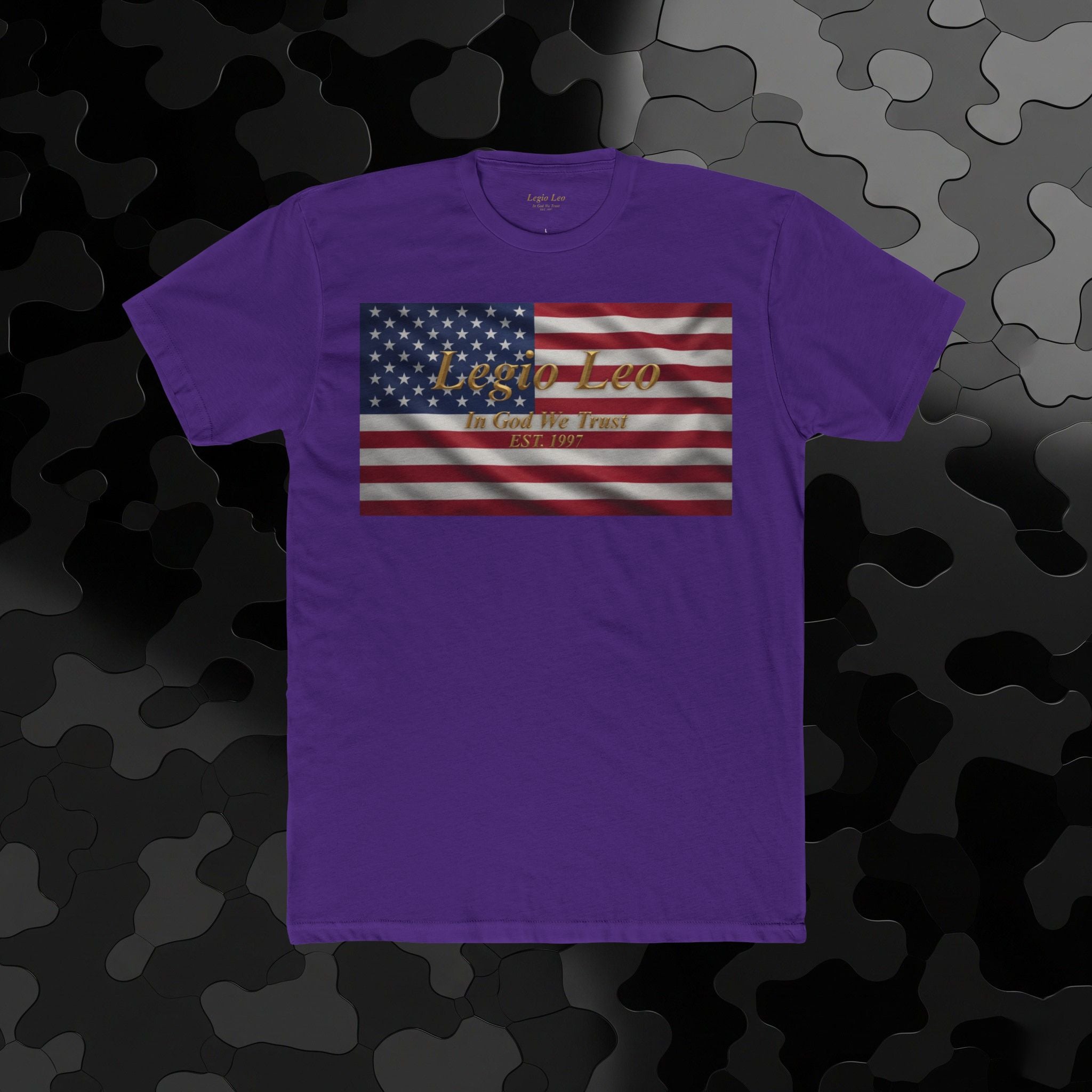 American Flag "Liberty" Tee — Vintage Patriotic Cotton T-Shirt