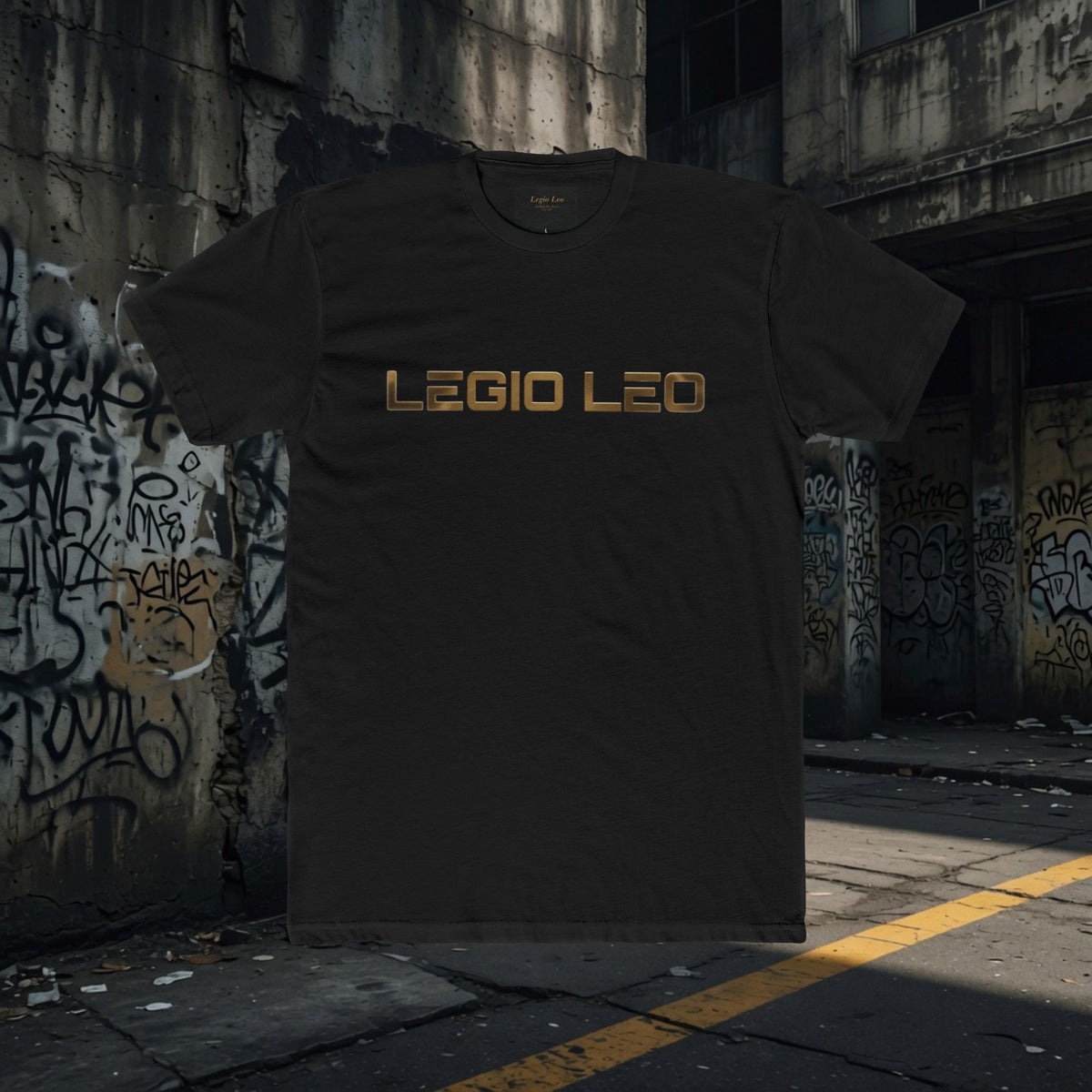 Legio Leo Graphic Tee — "In God We Trust" Back Print Cotton T-Shirt