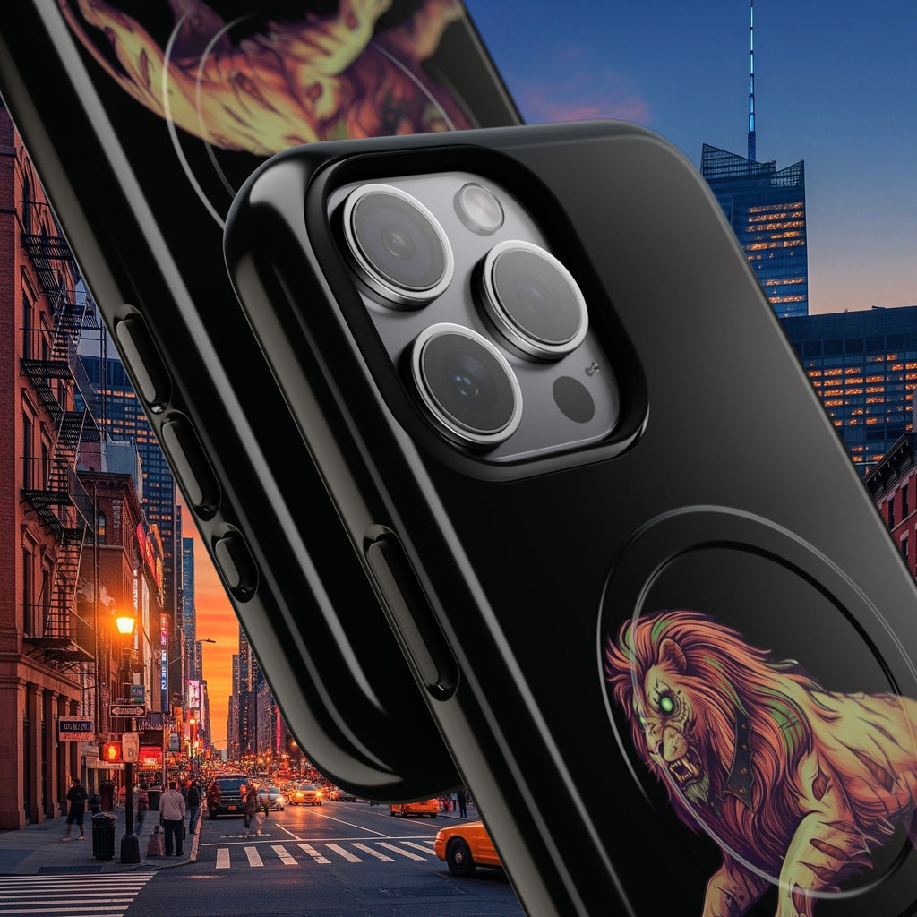 Tough Magnetic Phone Case, Undead Legio Leo Protector Case, A DZ Royal Design Case, Sleek Magnetic Shell