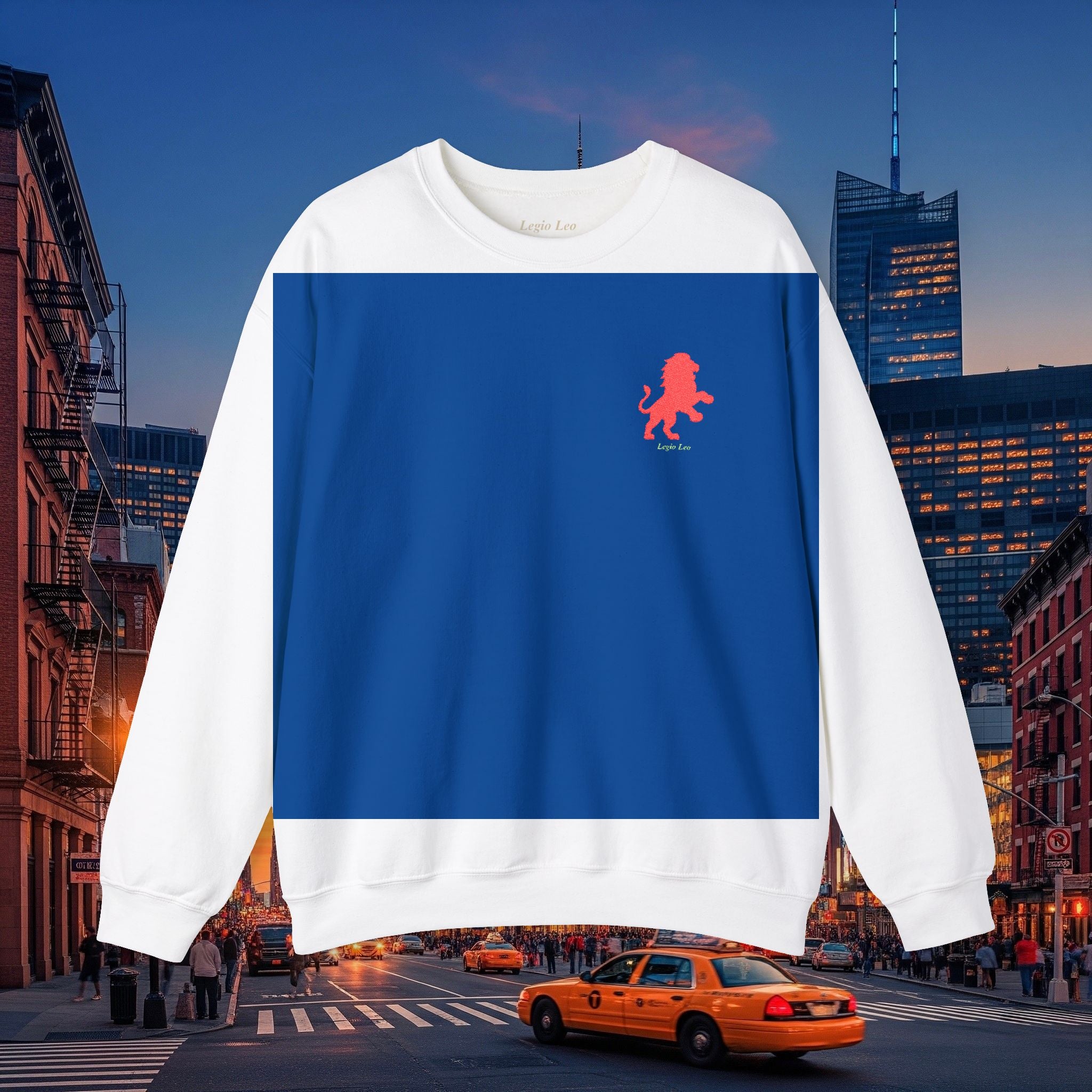 Legio Leo by DZ Royal Crewneck Sweatshirt | Mighty Lion Embroidered