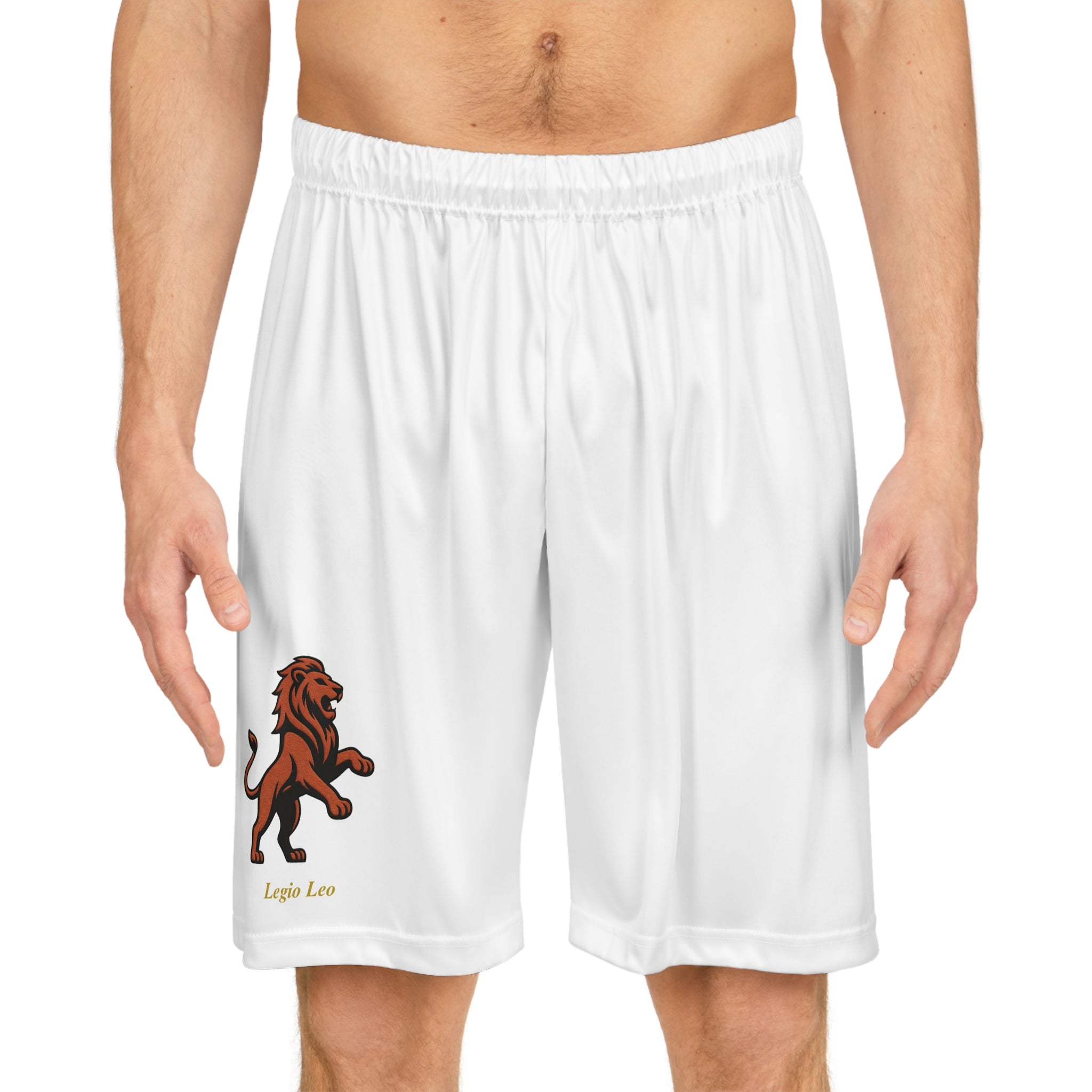 Legio Leo by DZ Royal Basketball Shorts for Athletes, Sporty Summer Wear, Unique Workout Gear, Active Lifestyle Apparel, Gift for Sports Lovers