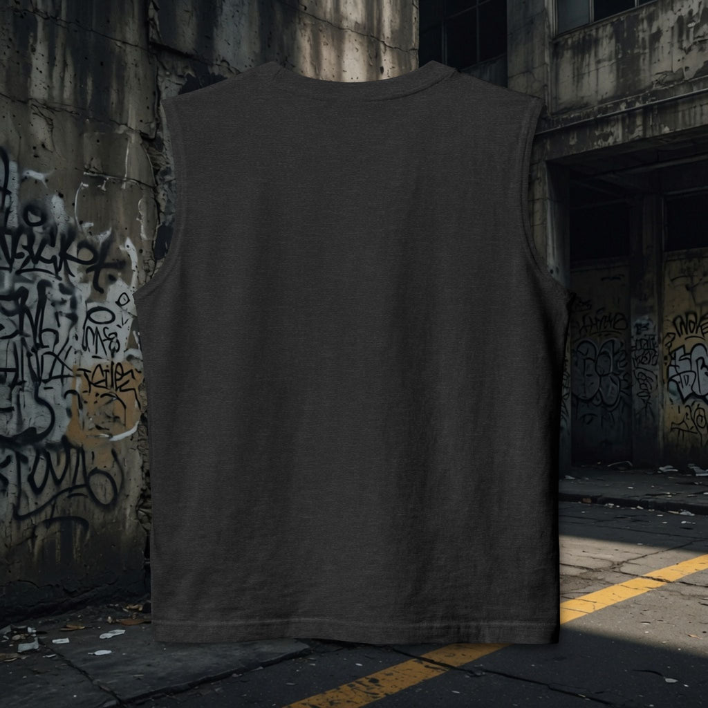 Muscle Tank — "Legio Leo" Minimalist Gold Script Fitness Top