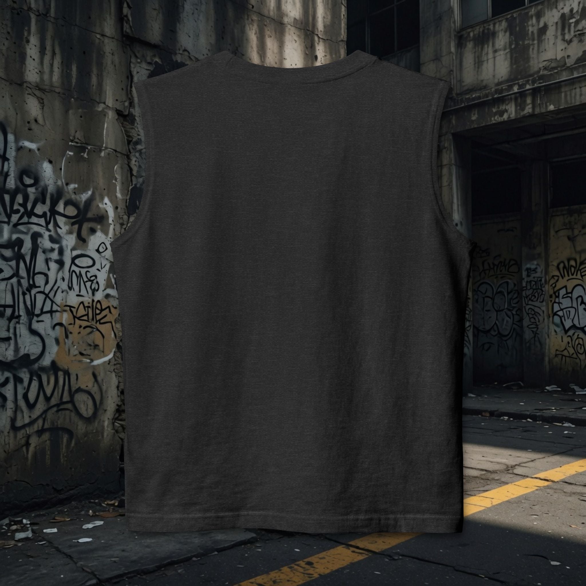 Muscle Tank — "Legio Leo" Minimalist Gold Script Fitness Top