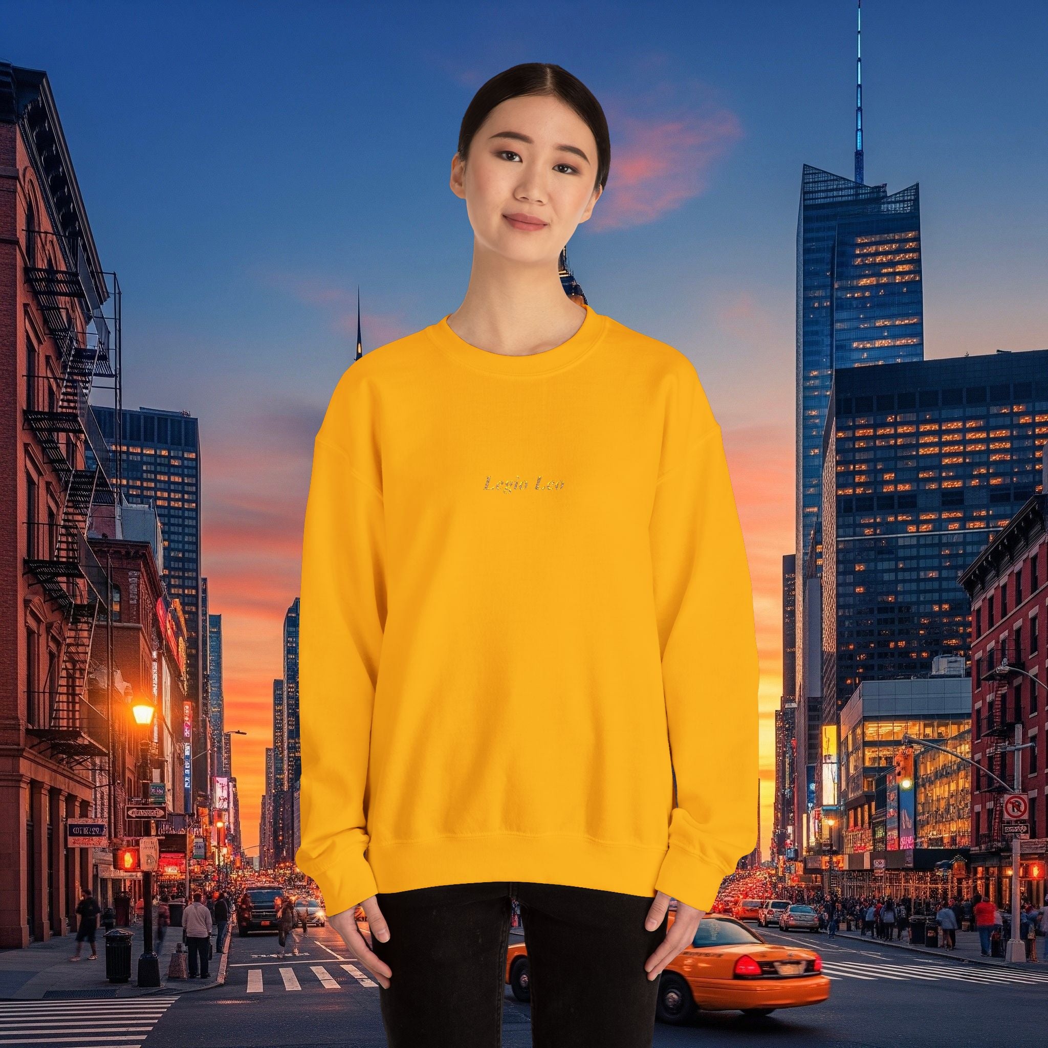 Legio Leo Crewneck Sweatshirt | Legio Leo Design Embroidered