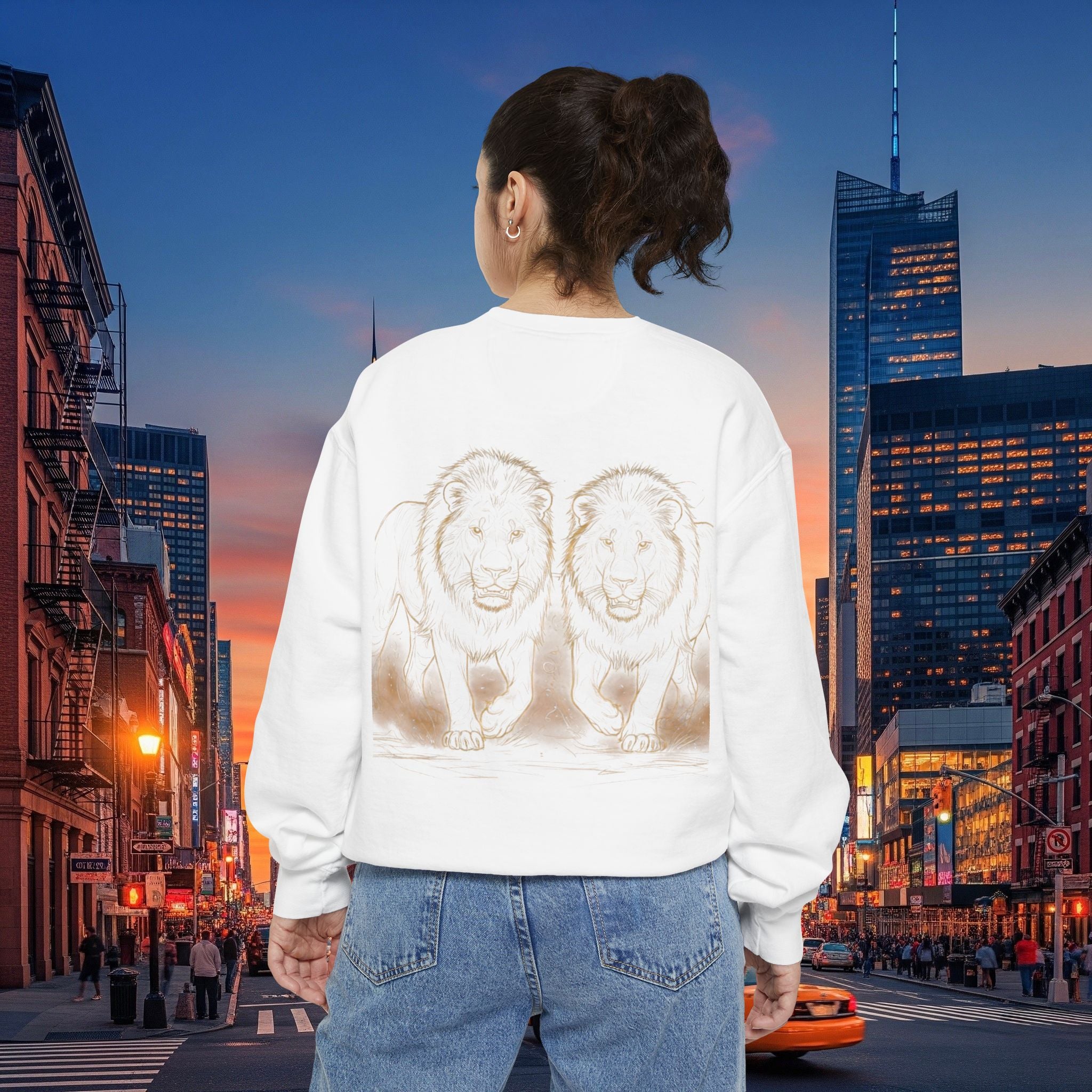 Legio Leo Sweatshirt – Minimal Gold Script Brothers 4 Life  Crewneck