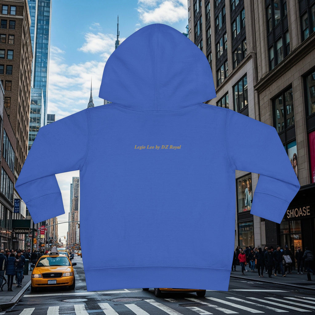 Legio Leo’s Toddler Pullover Fleece Hoodie (Grown Lion)