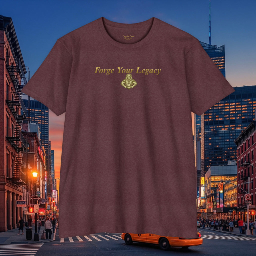 Forge Your Legacy T‑Shirt — Inspirational Vintage Emblem Tee