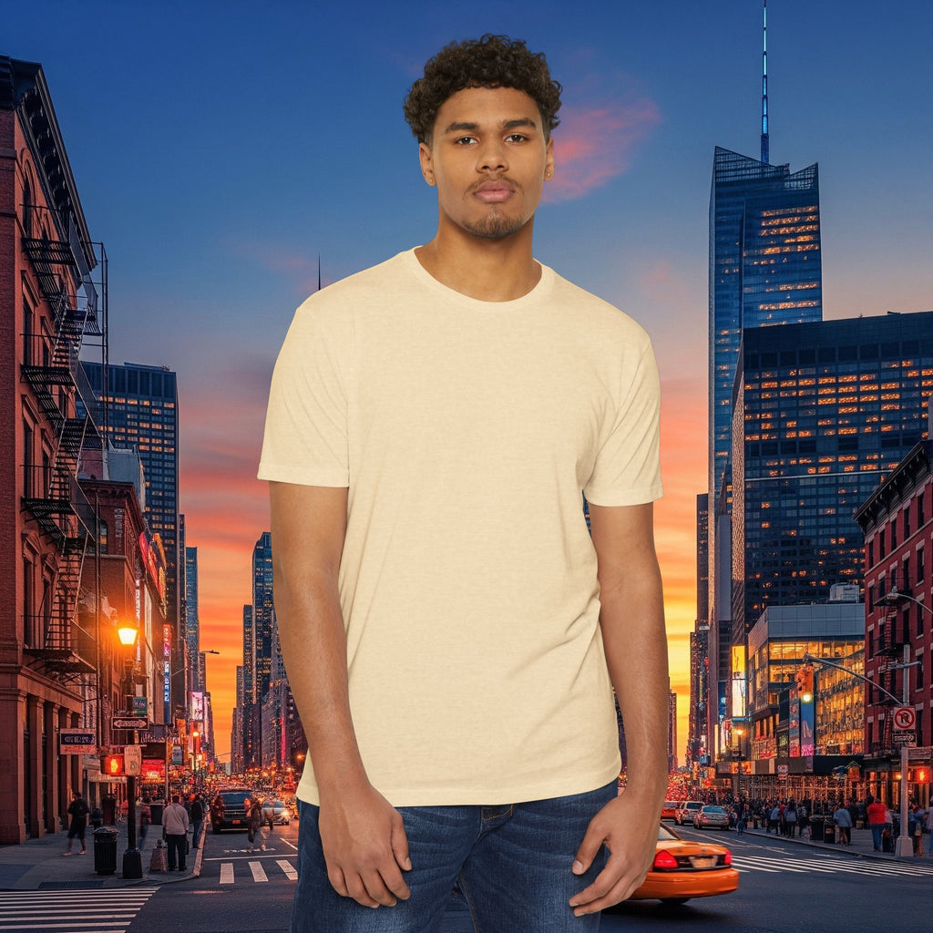 Classic Plain T‑Shirt — Unisex CVC Jersey Tee