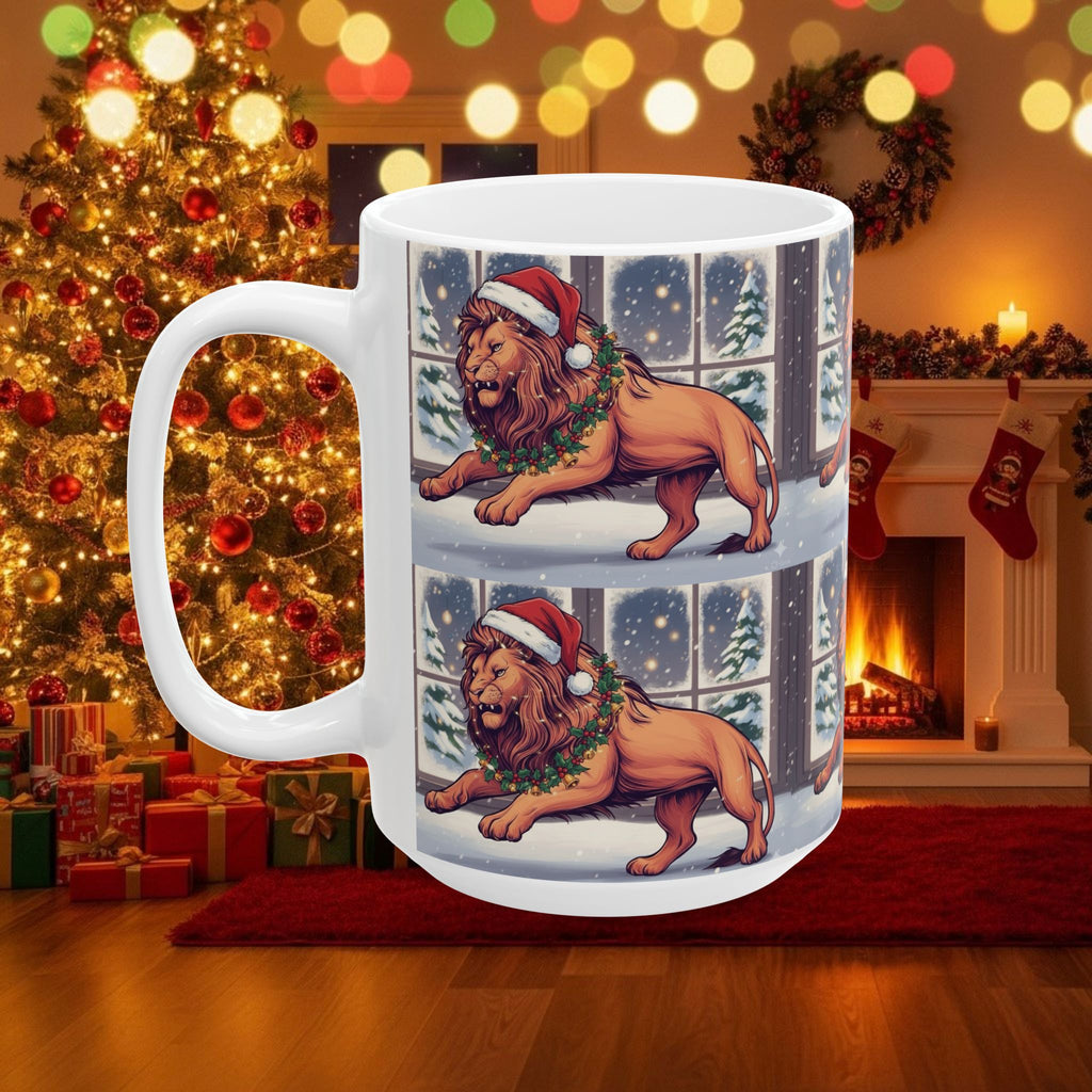 Legio Leo by DZ Royal Christmas Holiday Ceramic Mug, (11oz, 15oz)