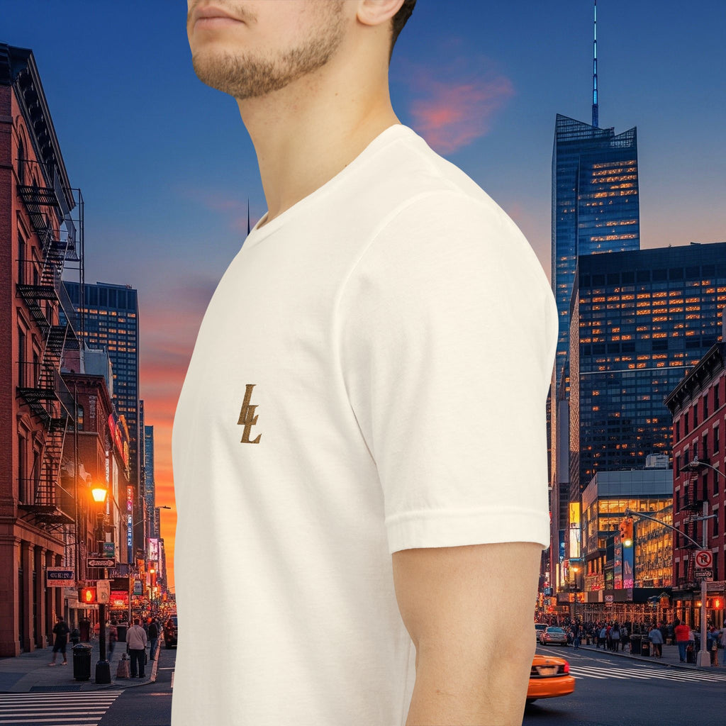 Legio Leo by DZ Royal Tee — Overlapping L’s Embroidered Short Sleeve T-Shirt