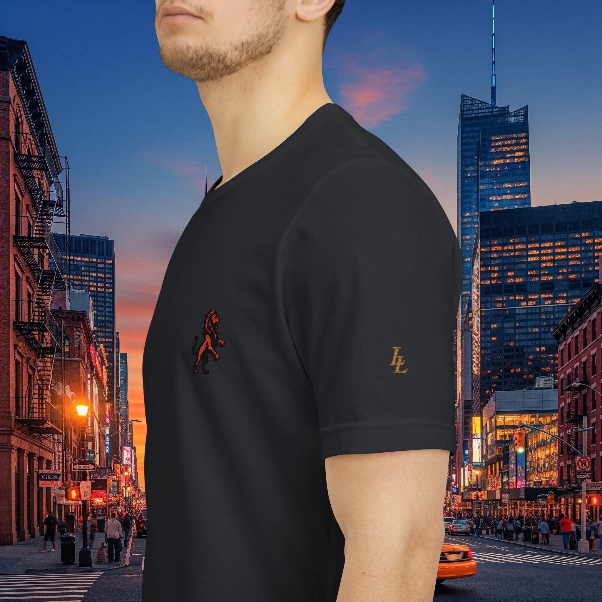 Classic Legio Leo by DZ Royal Tee — Legio Leo Embroidered Short Sleeve T-Shirt