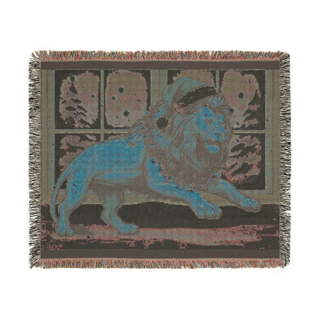 Festive Legio Leo by DZ Royal Woven Blanket for Cozy Winter Nights