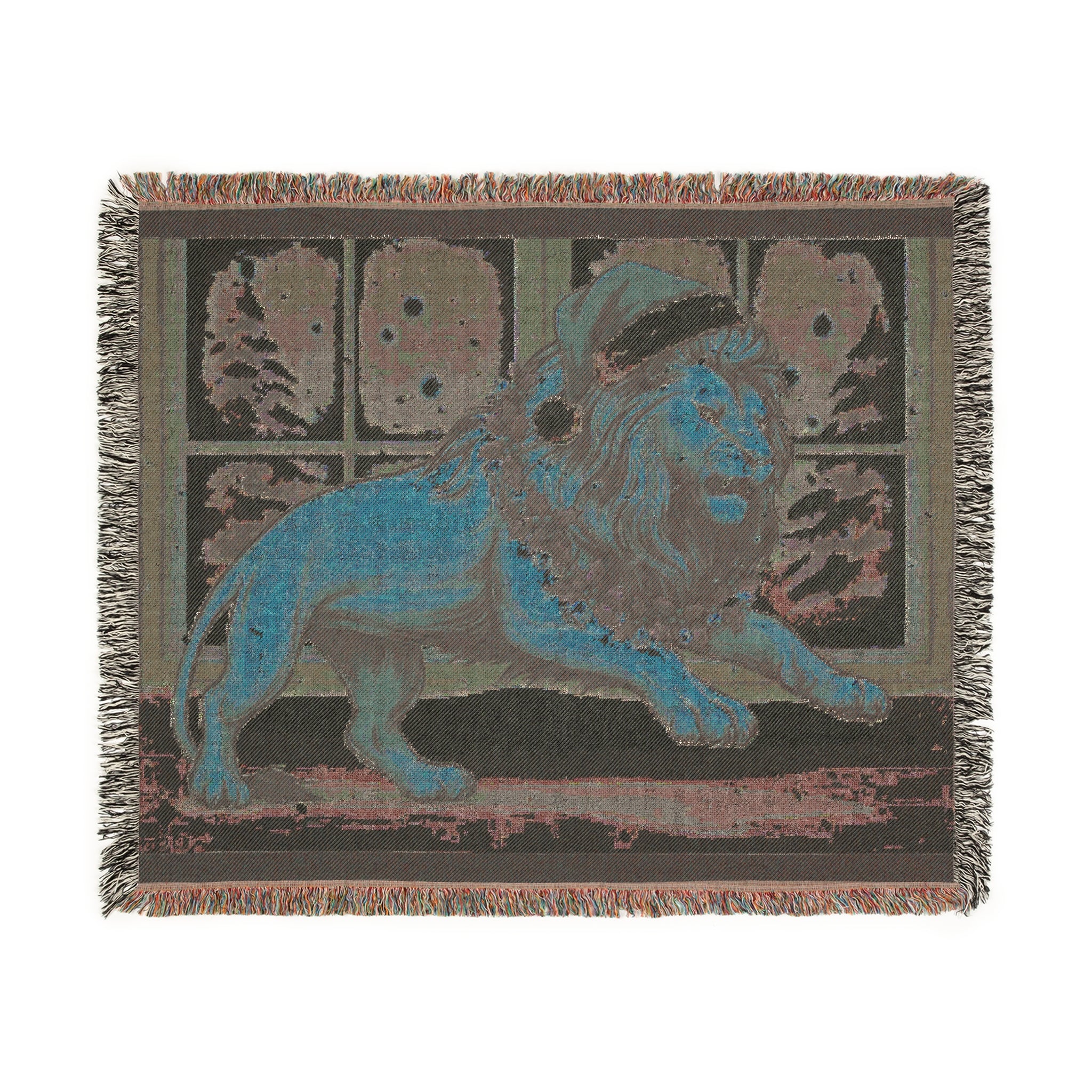 Festive Legio Leo by DZ Royal Woven Blanket for Cozy Winter Nights