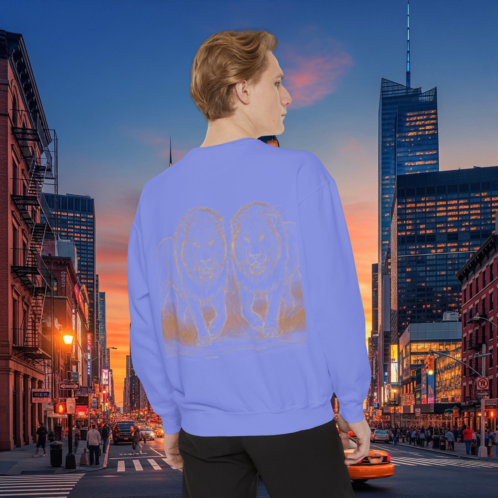 Legio Leo Sweatshirt – Minimal Gold Script Brothers 4 Life  Crewneck