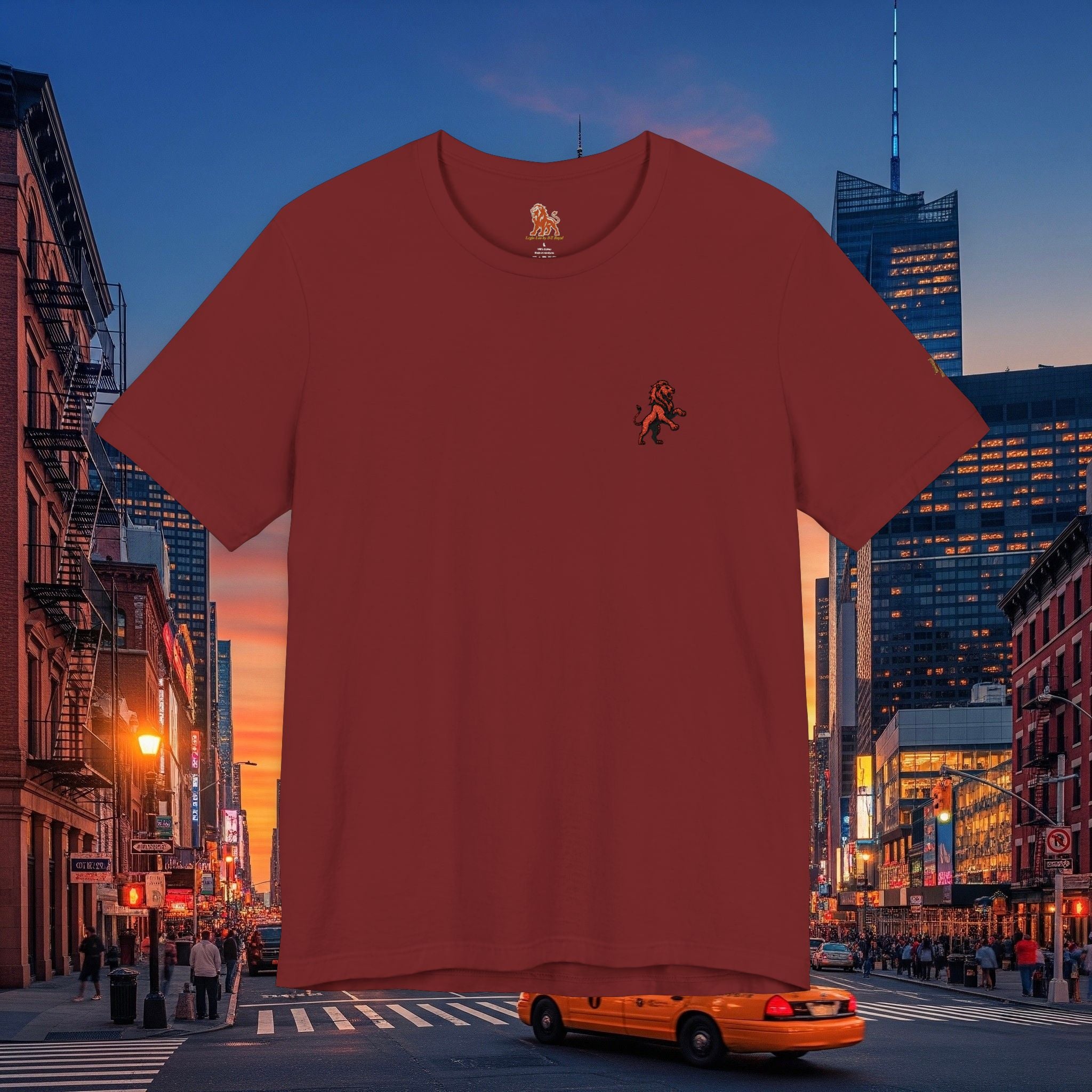 Classic Legio Leo by DZ Royal Tee — Legio Leo Embroidered Short Sleeve T-Shirt