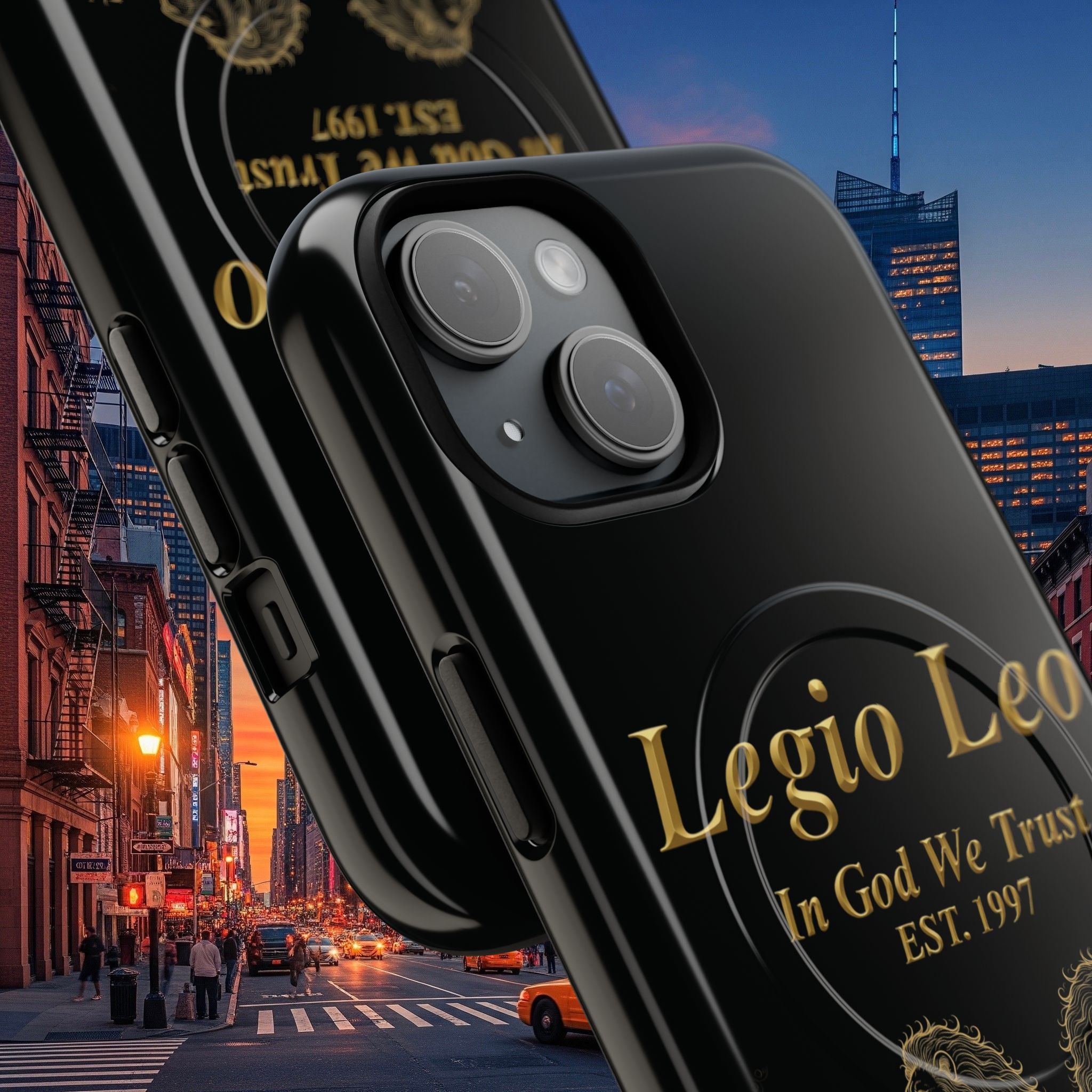 Tough Magnetic Phone Cases - Embrace Strength and Style, Legio Leo Design, Durable Protection