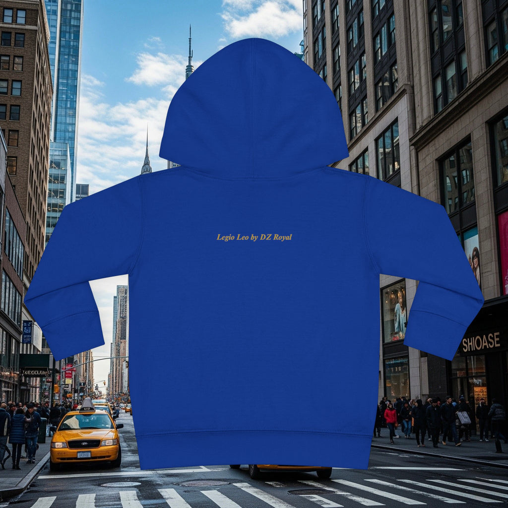 Legio Leo’s Toddler Pullover Fleece Hoodie (Grown Lion)