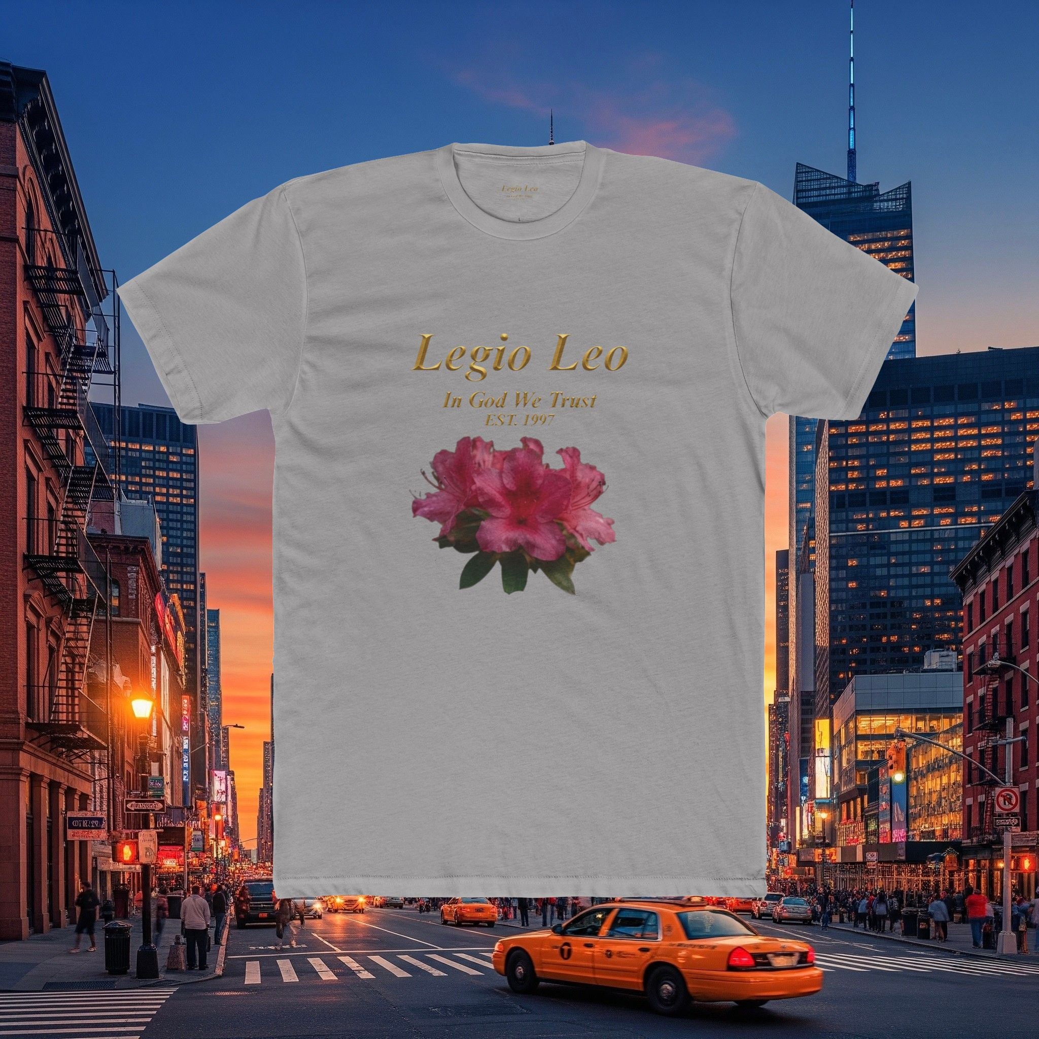 Floral Tee — "Legia Leo Azalea Flowers" Astrology Shirt