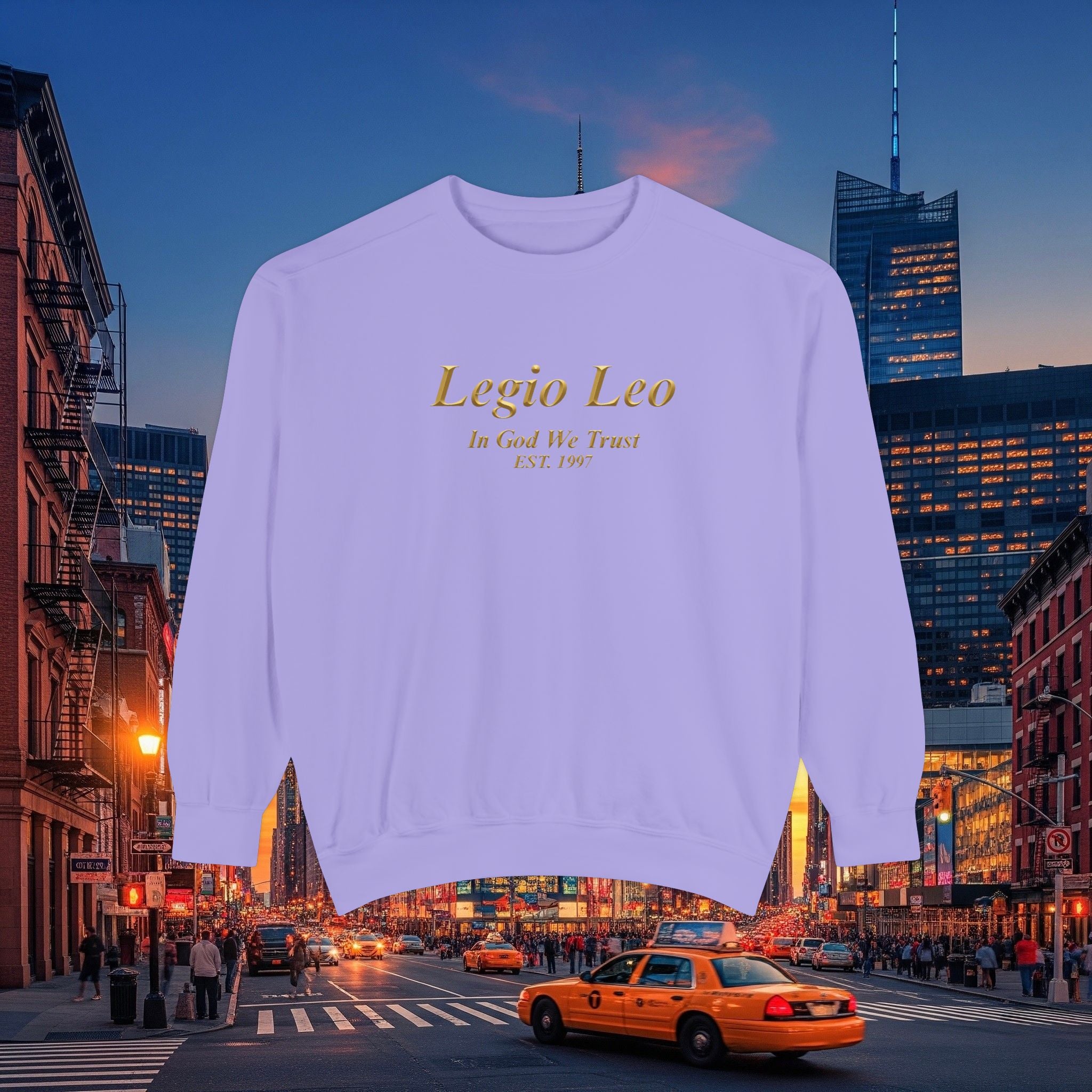 Legio Leo Sweatshirt – Minimal Gold Script Brothers 4 Life  Crewneck