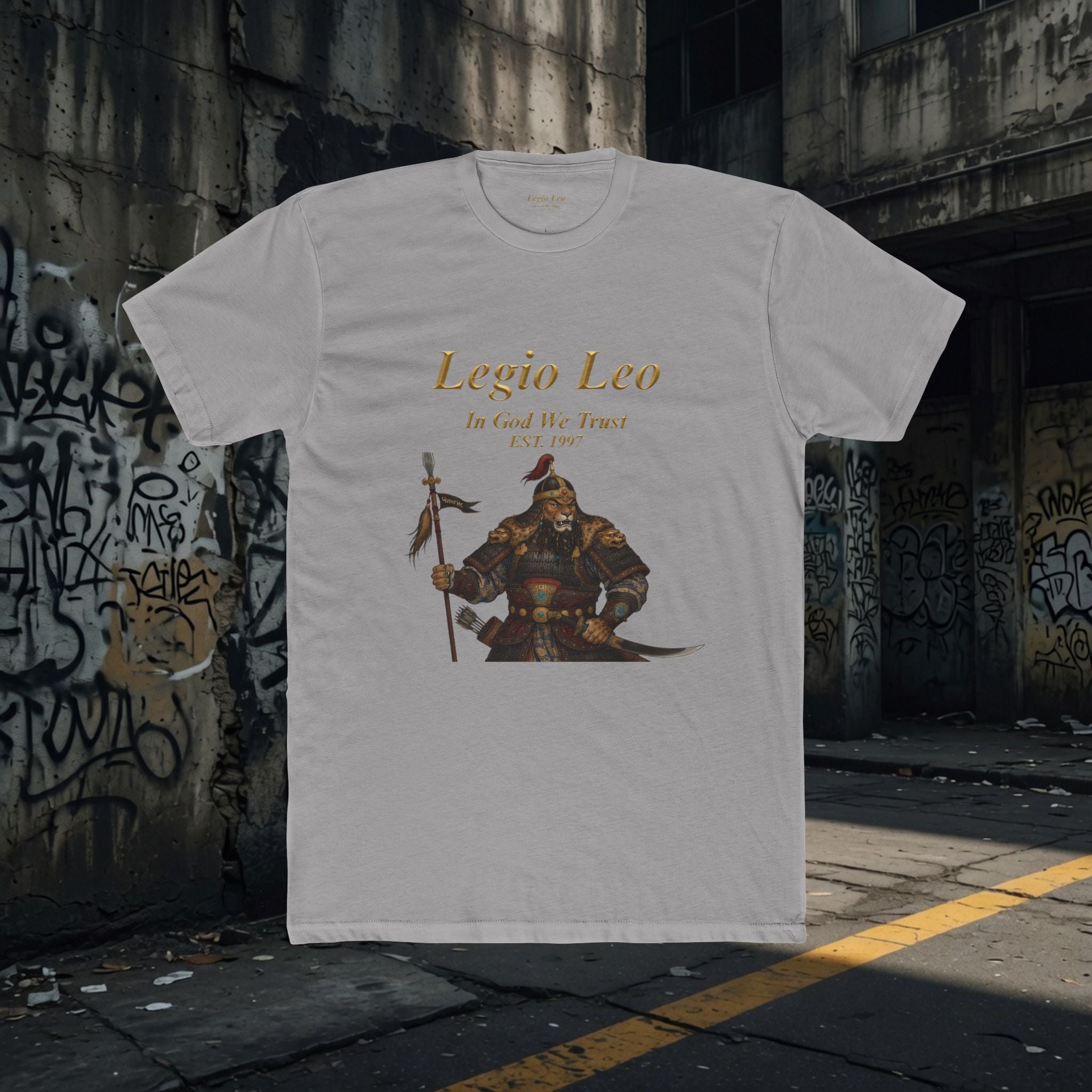 Legio Leo Warrior T-Shirt – “In God We Trust” Mongol Inspired Fighter Tee