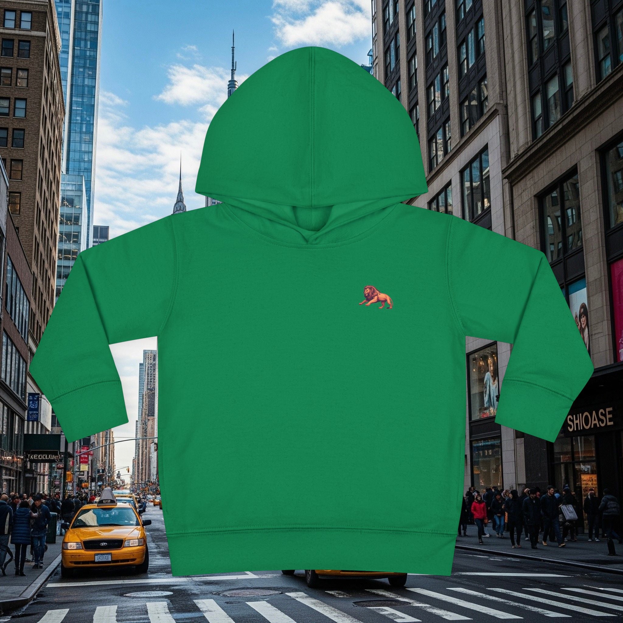 Legio Leo’s Toddler Pullover Fleece Hoodie (Grown Lion)