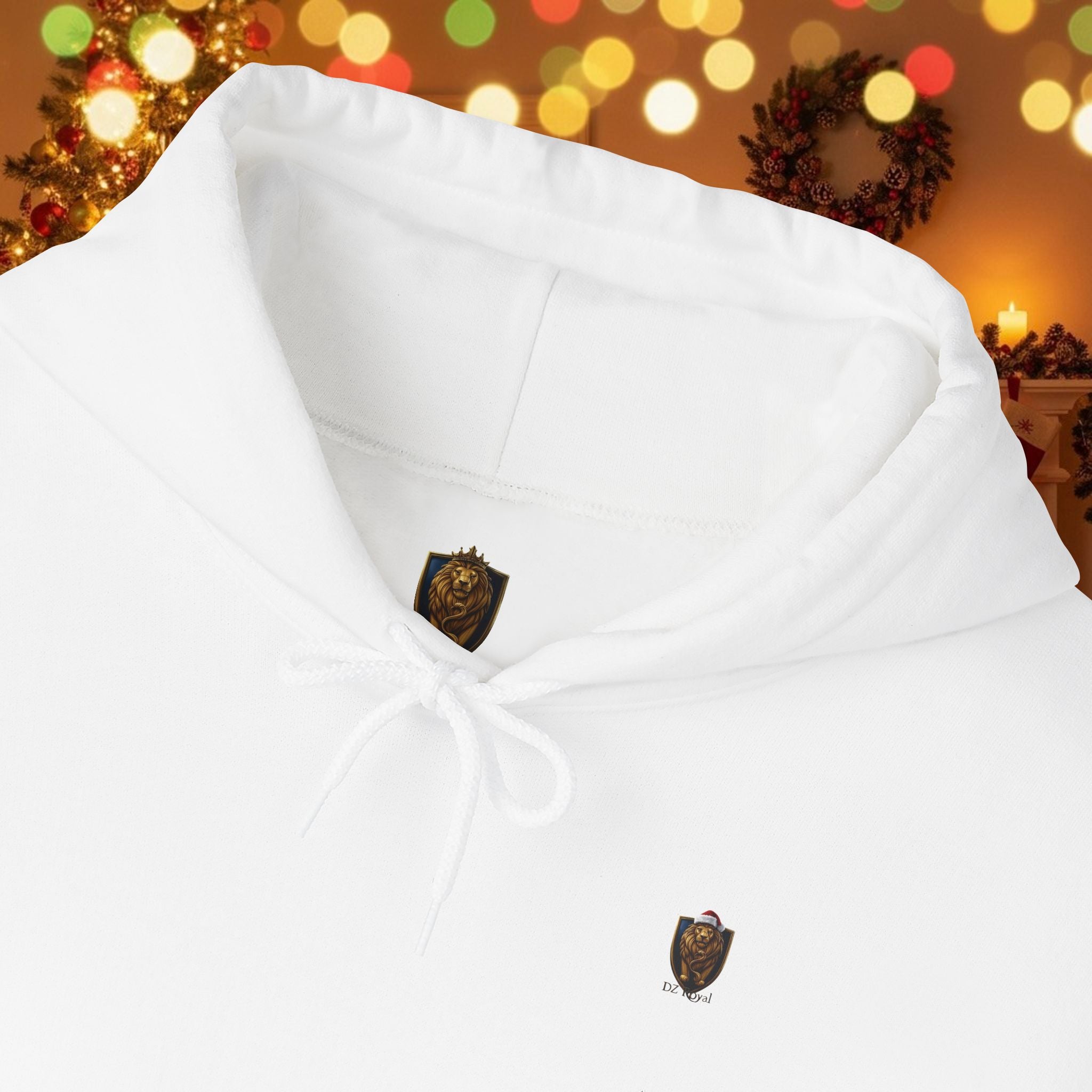 Christmas Holiday DZ Royal Cozy Unisex Hooded Sweatshirt