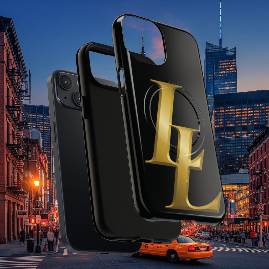 Stylish Tough Magnetic Phone Case | Overlapping L’s Design