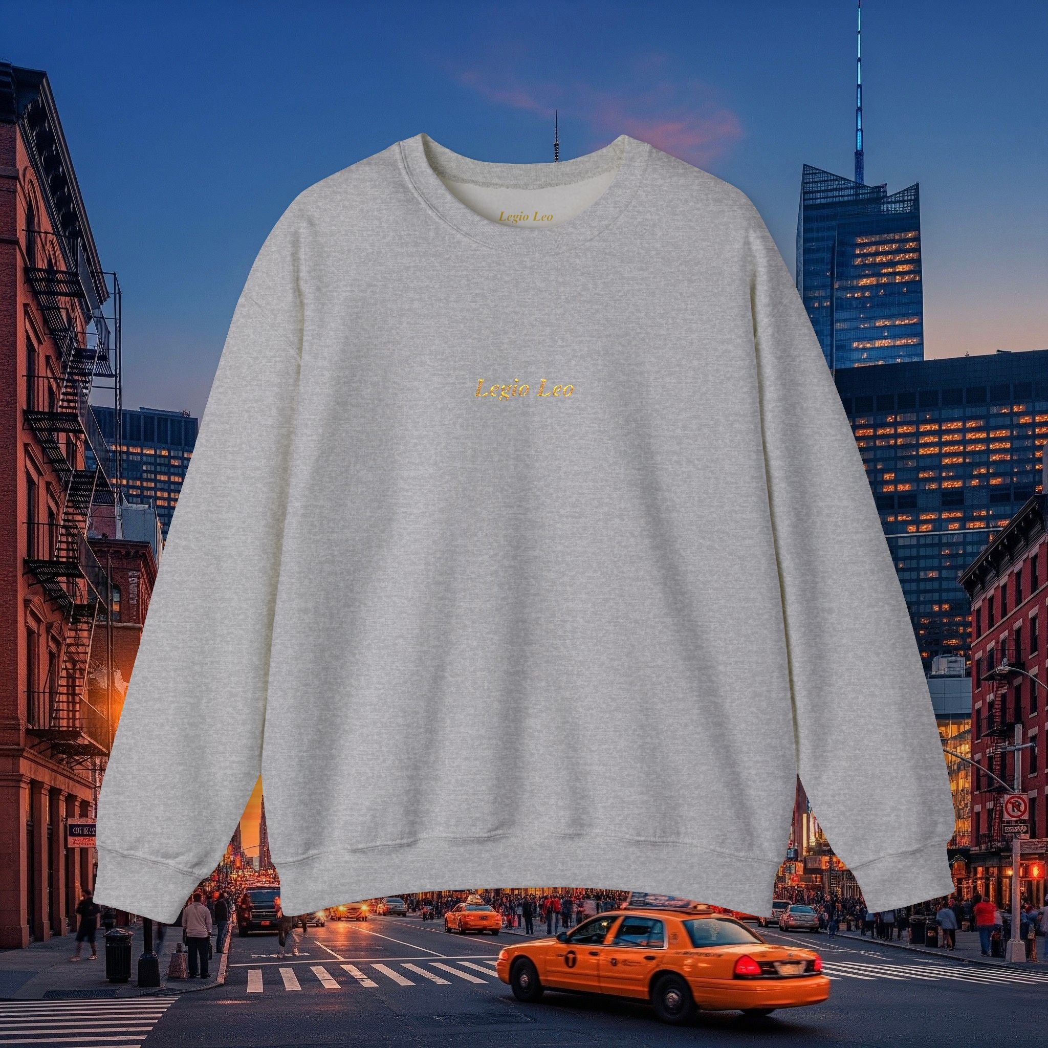 Legio Leo Crewneck Sweatshirt | Legio Leo Design Embroidered