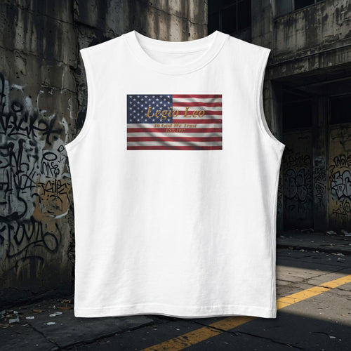 American Flag Muscle Tank — USA Vintage Patriotic Tank