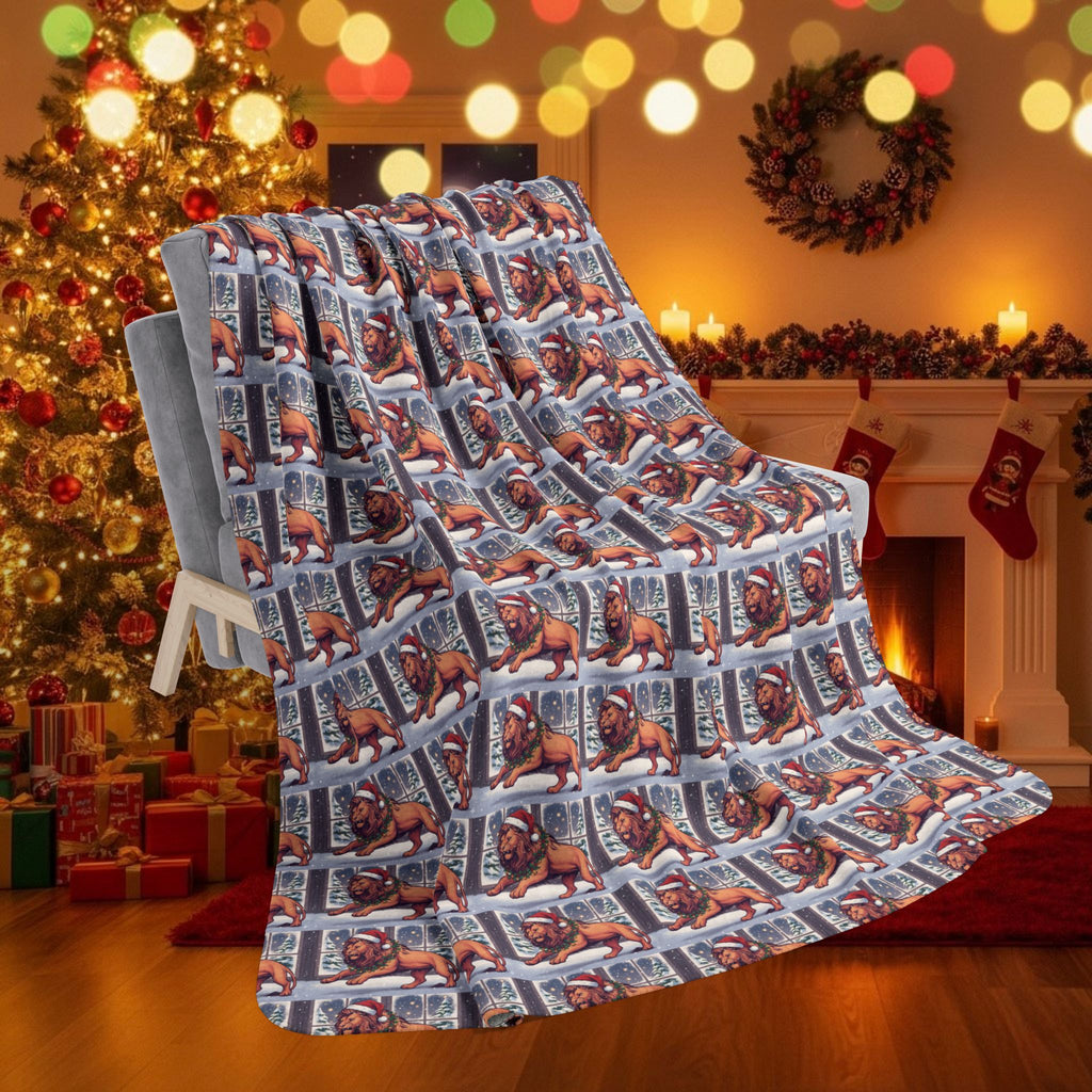 Legio Leo by DZ Royal Cozy Fleece Sherpa Blanket