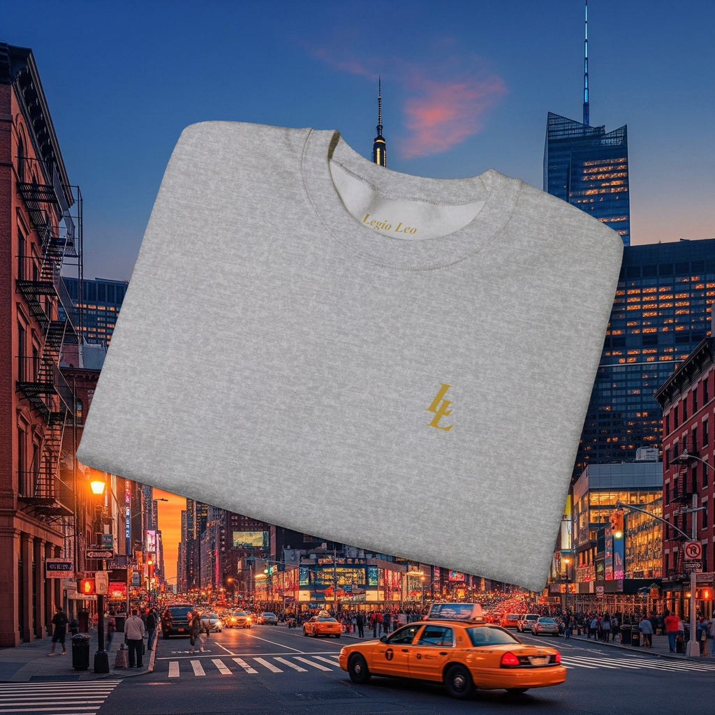 Legio Leo by DZ Royal Cozy Crewneck Sweatshirt | Overlapping L’s Print Design