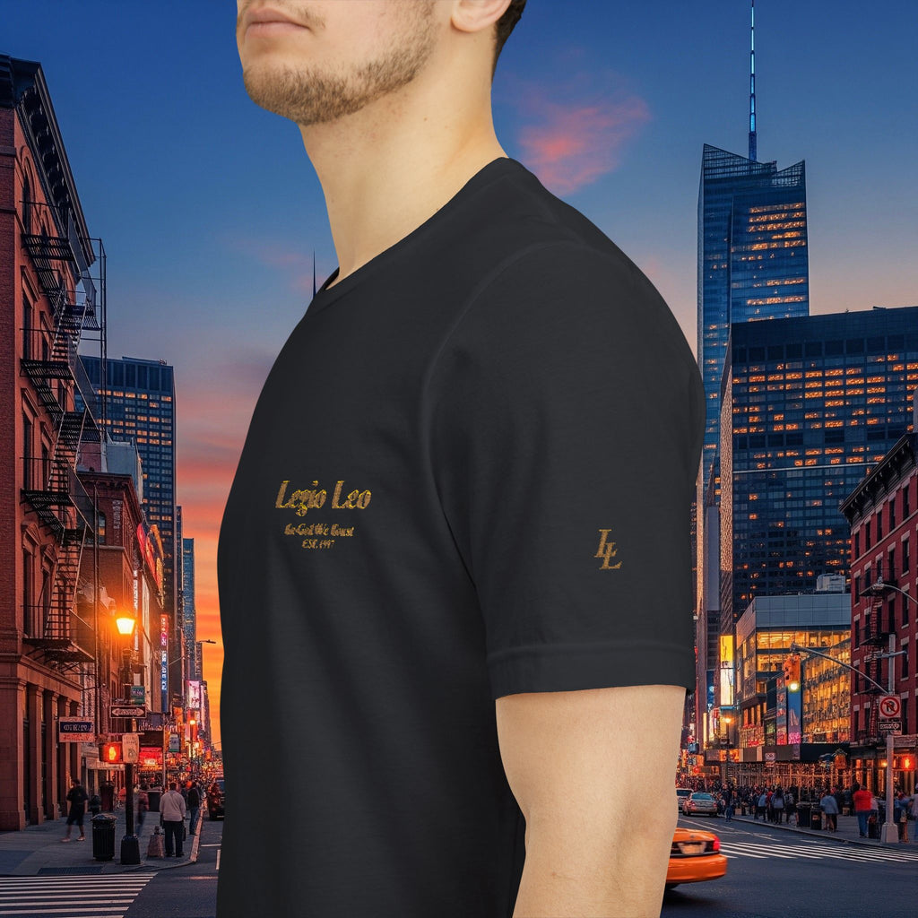 Legio Leo Tee — Embroidered (In God We Trust) Short Sleeve T-Shirt