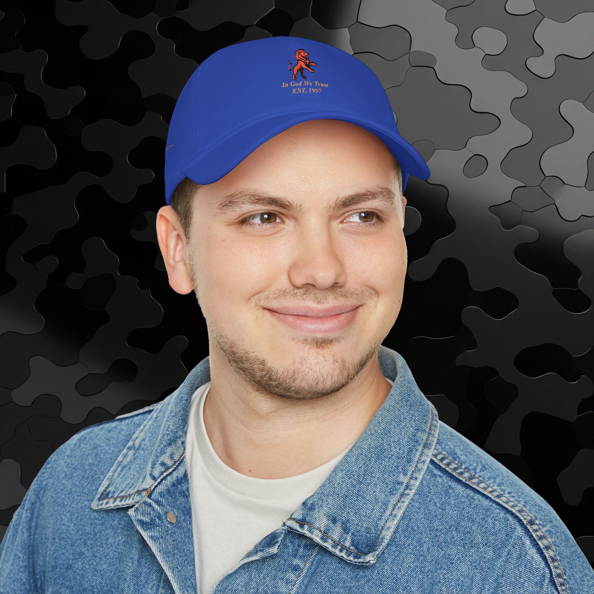 Low Profile Baseball Cap Classic Lion Logo Embroidery