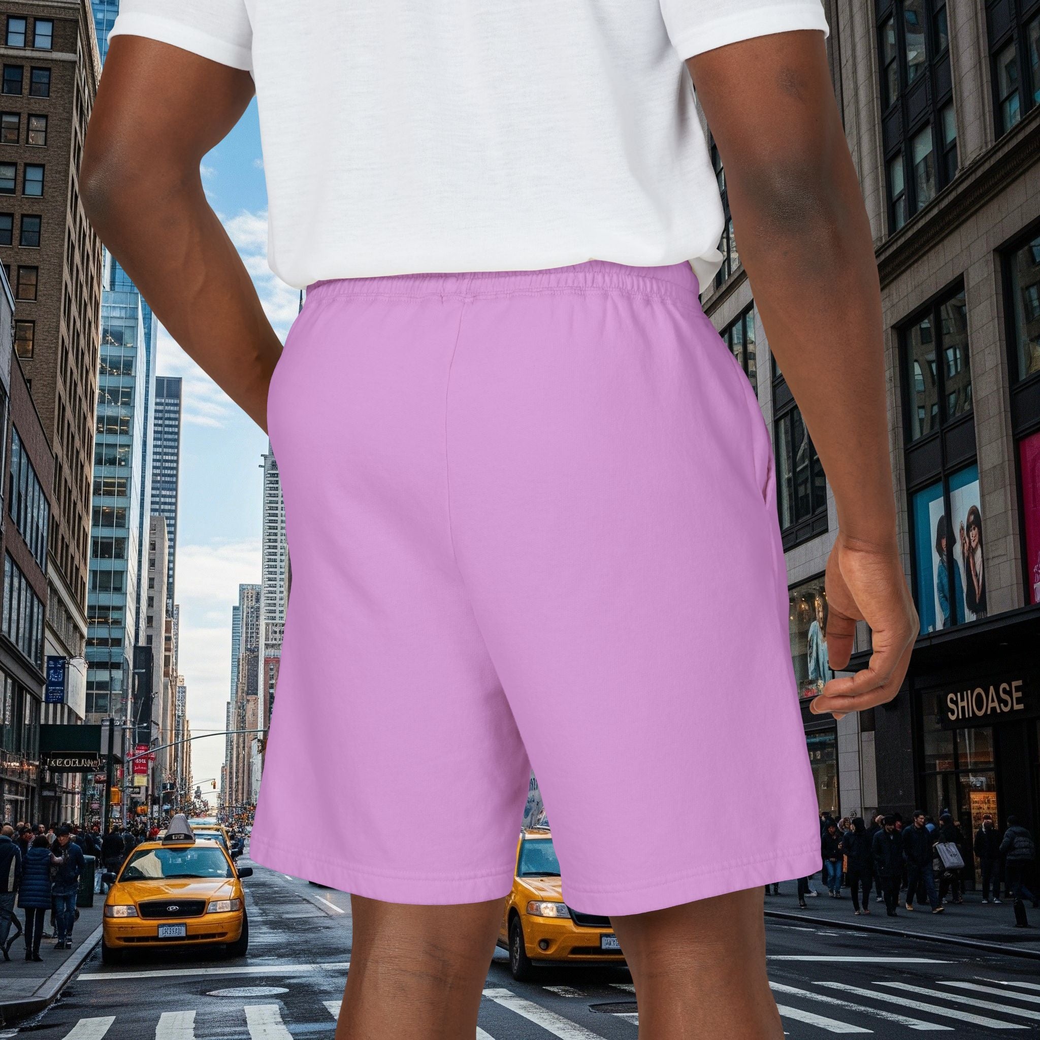 Legio Leo Graphic Sweat Shorts — Lightweight Garment-Dyed Fleece