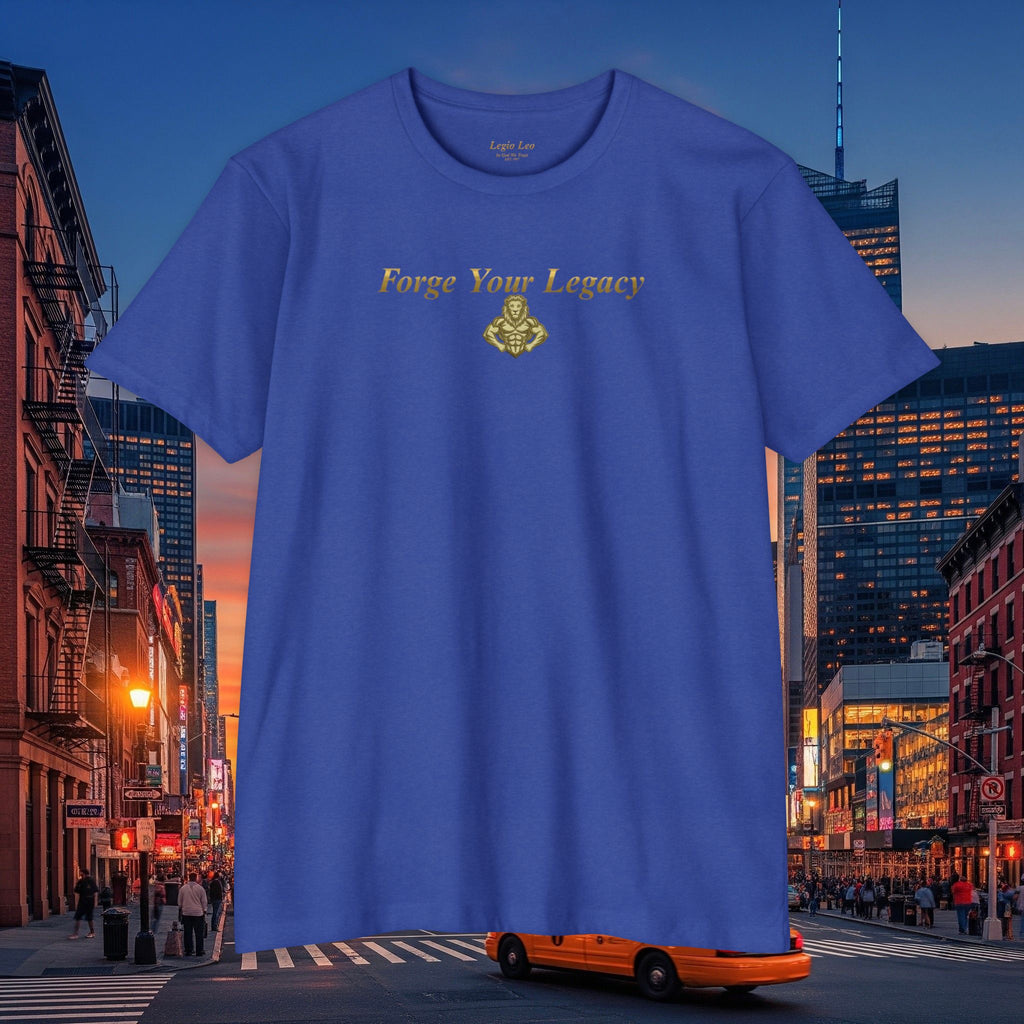 Forge Your Legacy T‑Shirt — Inspirational Vintage Emblem Tee
