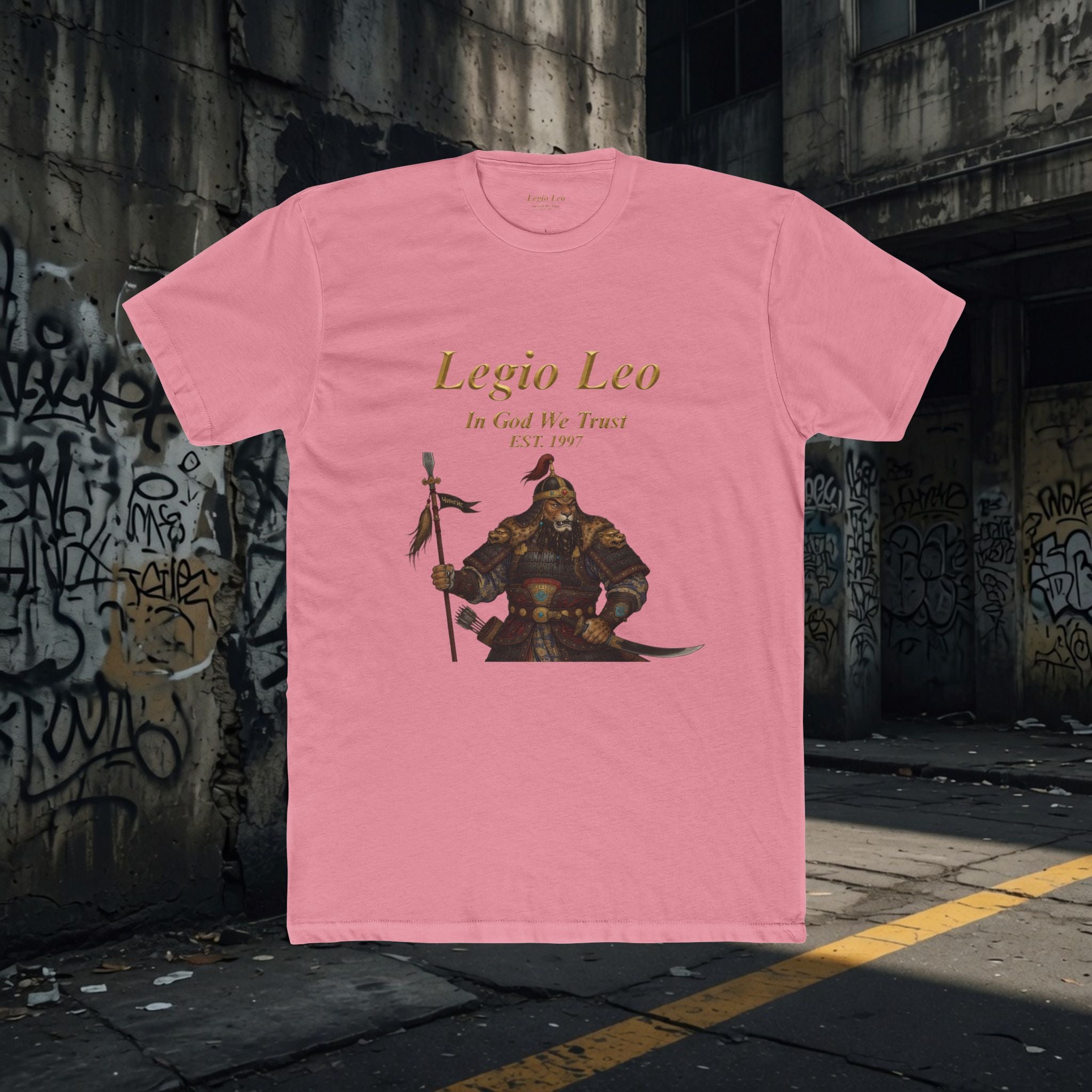 Legio Leo Warrior T-Shirt – “In God We Trust” Mongol Inspired Fighter Tee