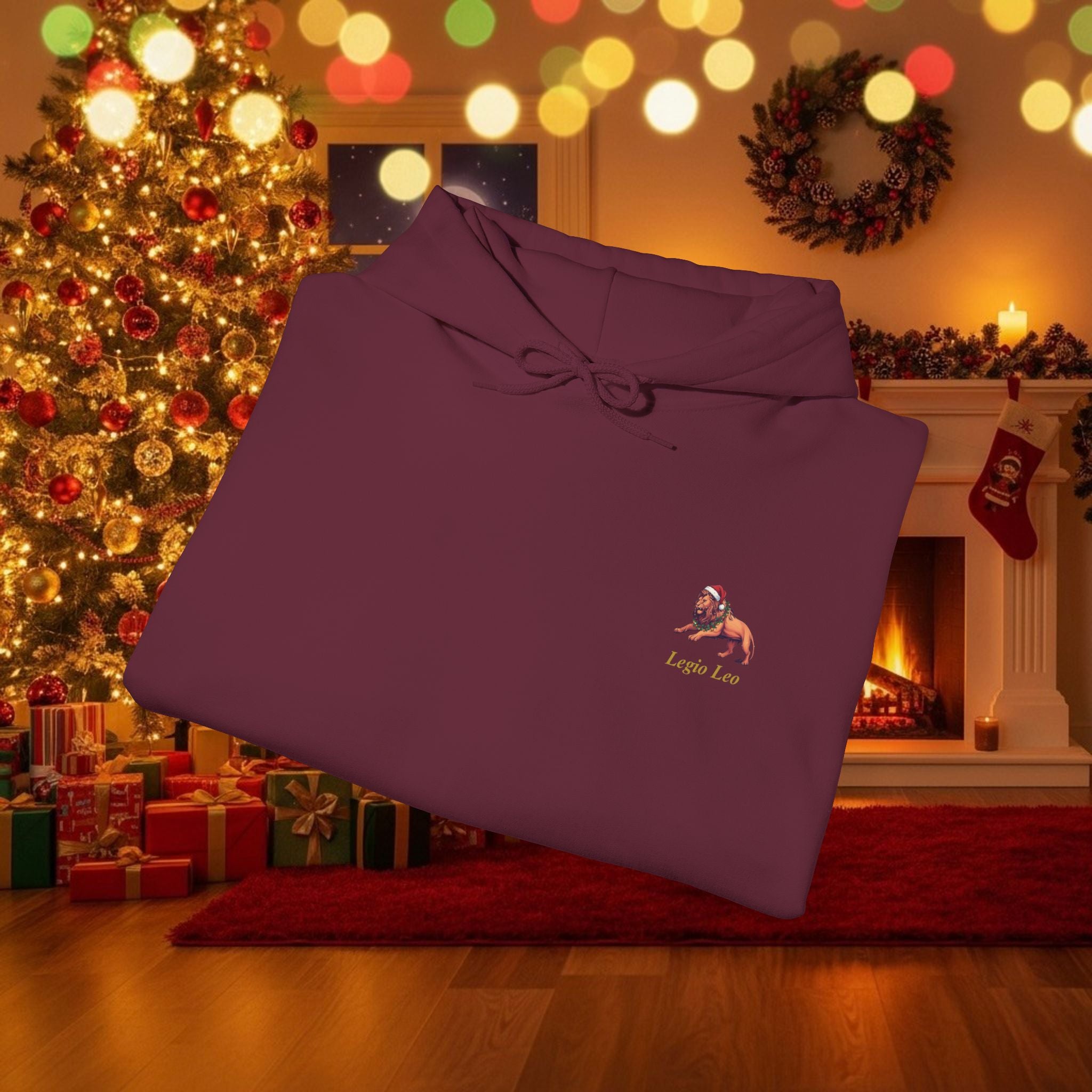 Christmas Legio Leo by DZ Royal Cozy Unisex Hooded Sweatshirt