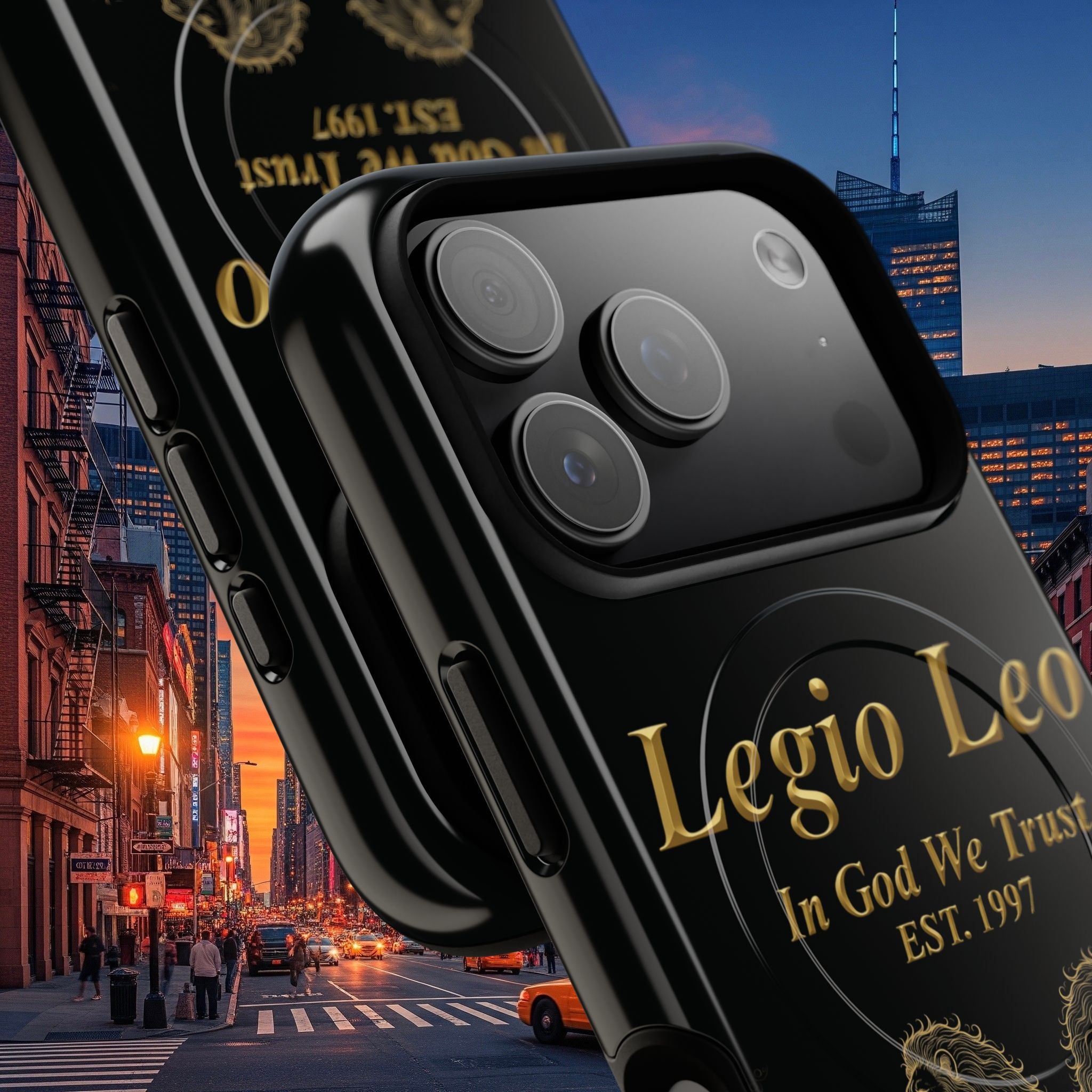 Tough Magnetic Phone Cases - Embrace Strength and Style, Legio Leo Design, Durable Protection