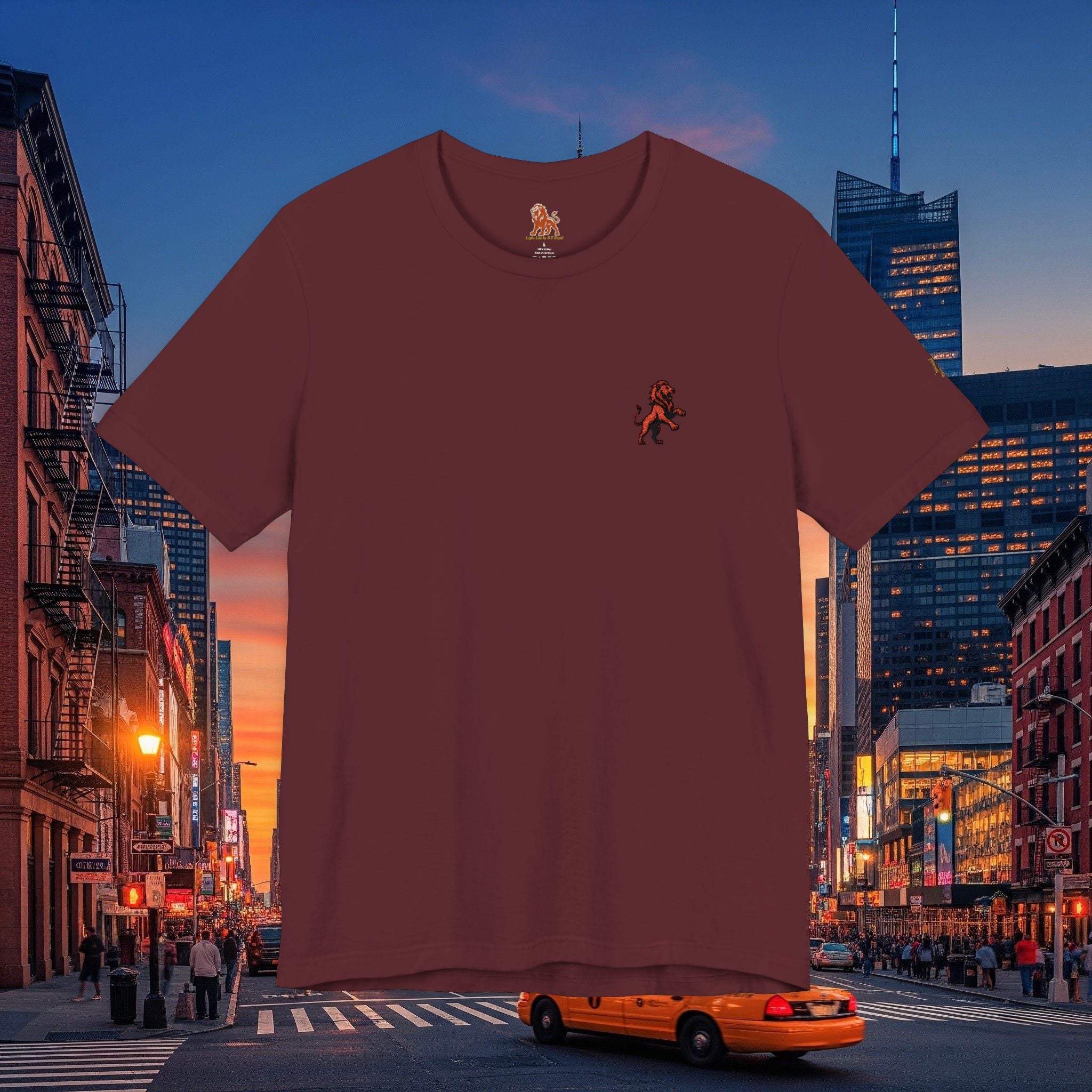 Classic Legio Leo by DZ Royal Tee — Legio Leo Embroidered Short Sleeve T-Shirt