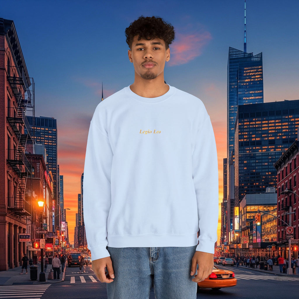 Legio Leo Crewneck Sweatshirt | Legio Leo Design Embroidered