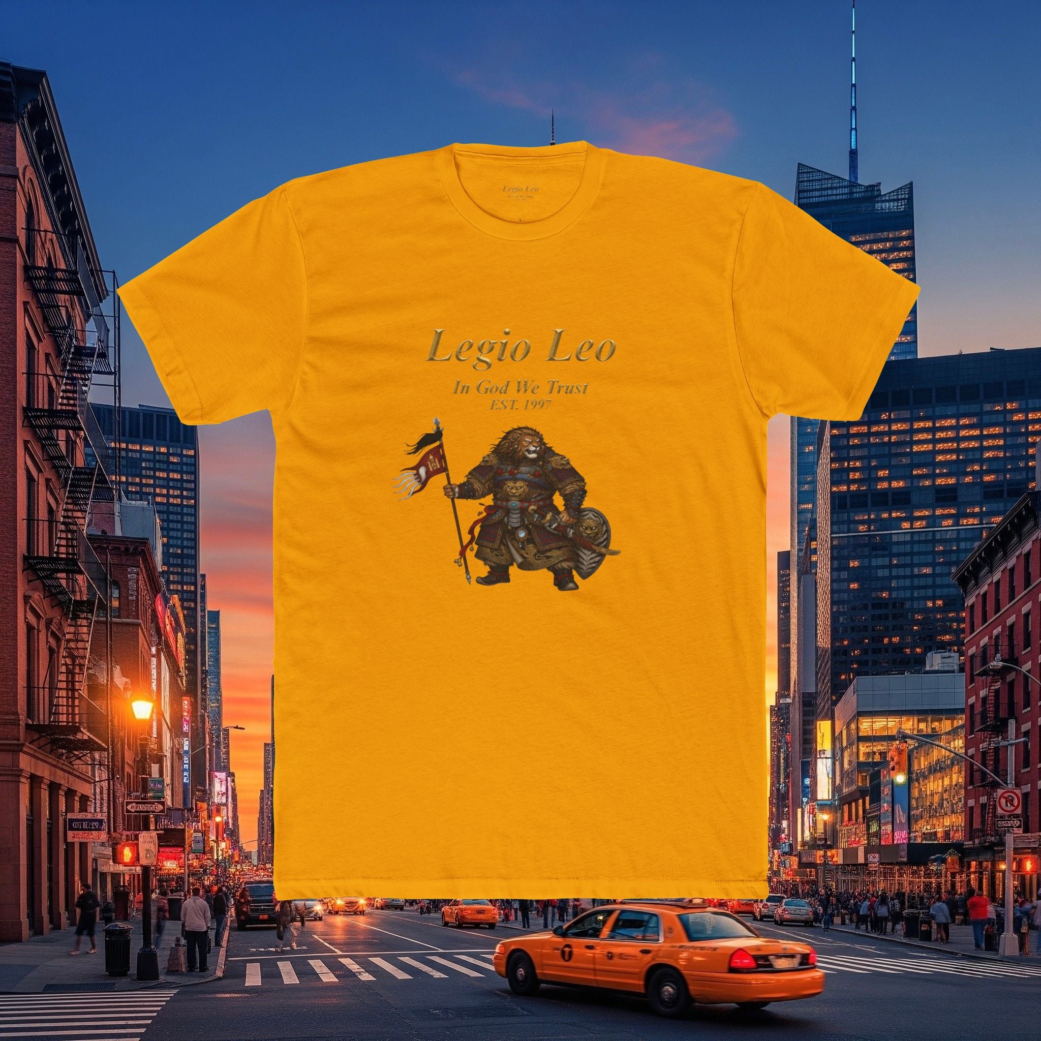 Legio Leo Cotton Crew Tee | Mongol Warrior Design