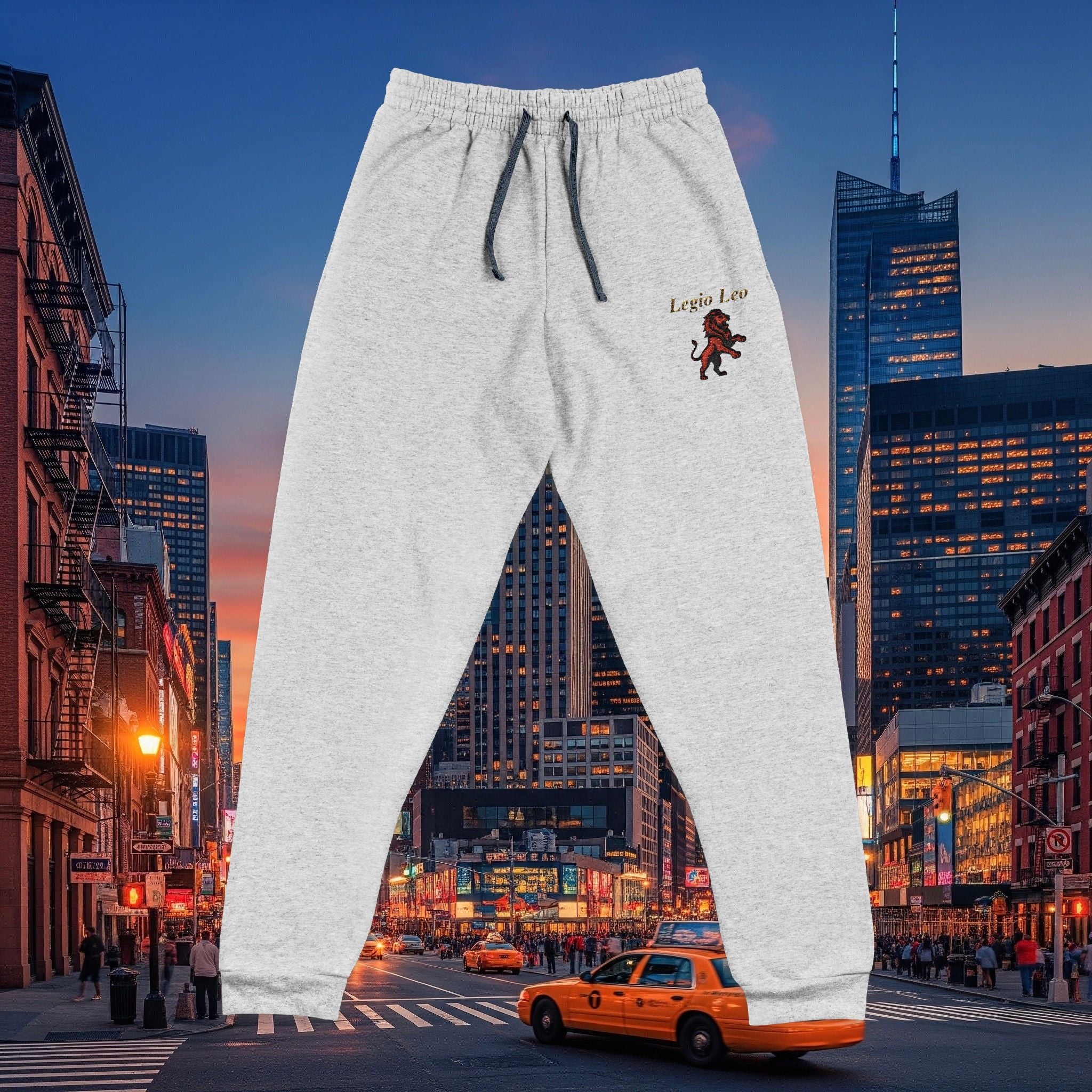 Legio Leo Embroidered Joggers | Lion Emblem  & Brand Design